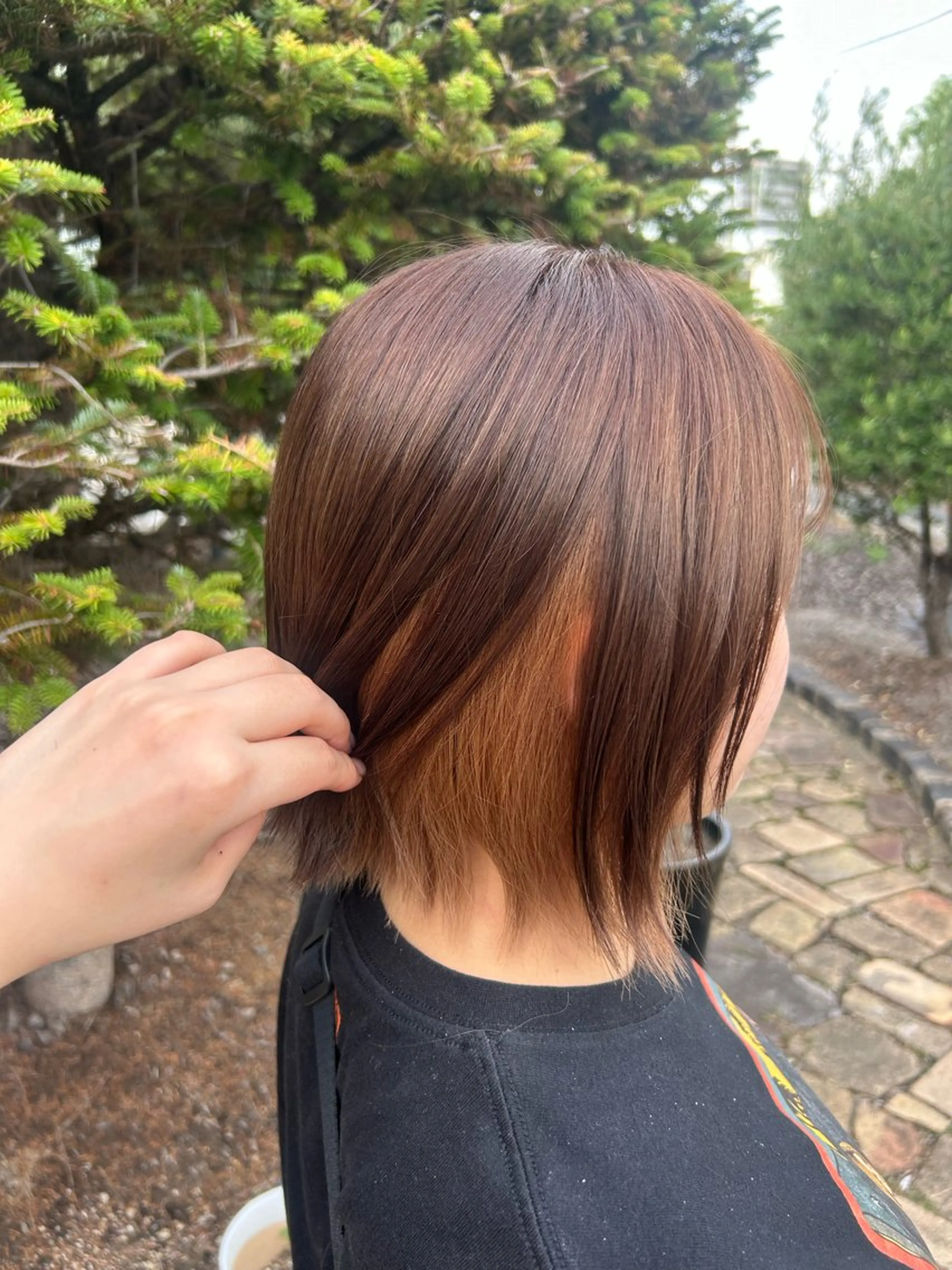 ミディアム ヘアカラー ヘアルームflat・ Rena🌼ྀིのヘアスタイル