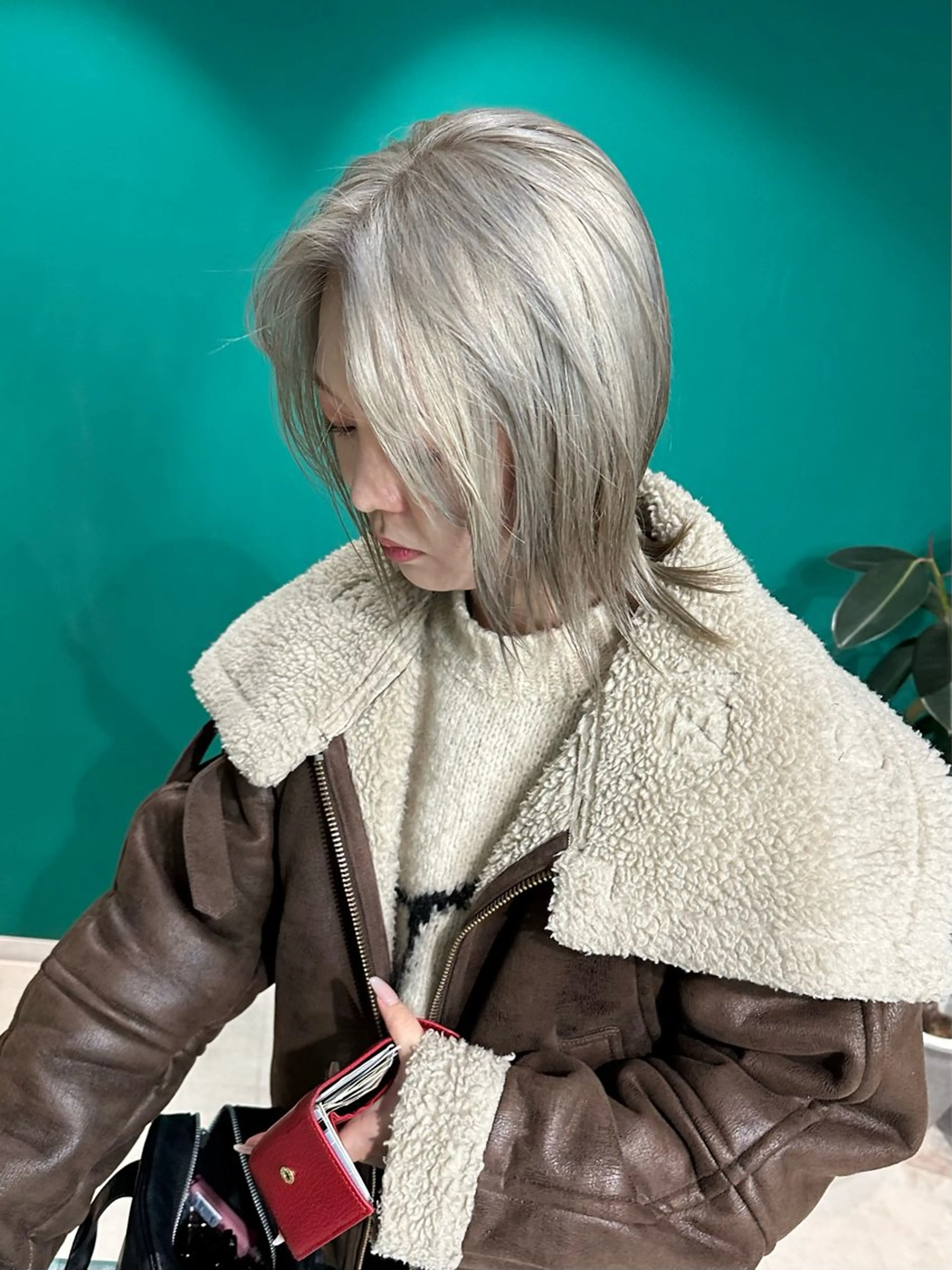 ミディアム カラー カット ヘアカラー 🎀オイダイラ モモカ🎀のヘアスタイル