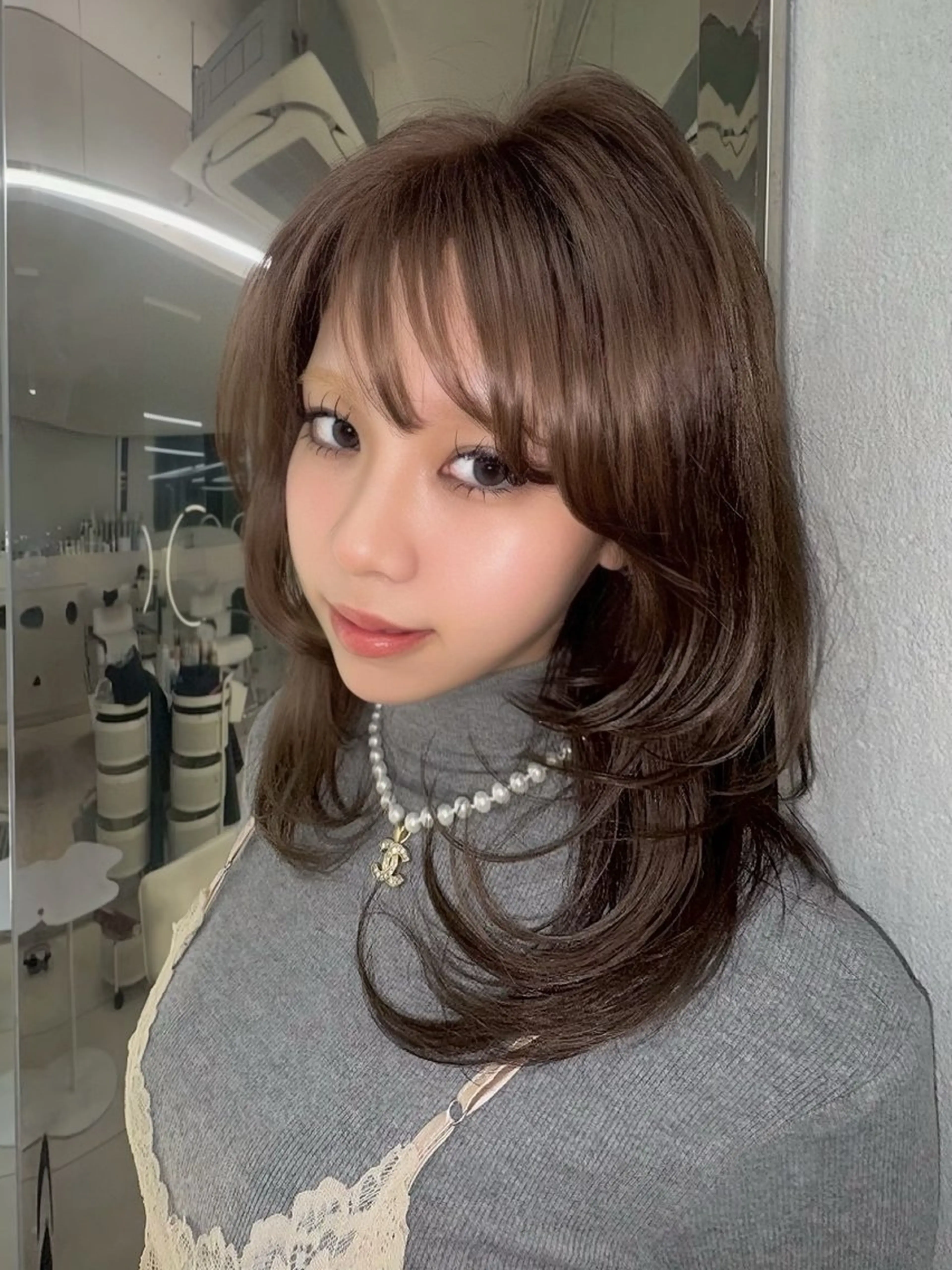 カラー ヘアカラー トリートメント ヘアセット ANN GAGA 心斎橋/ハイトーンのヘアスタイル