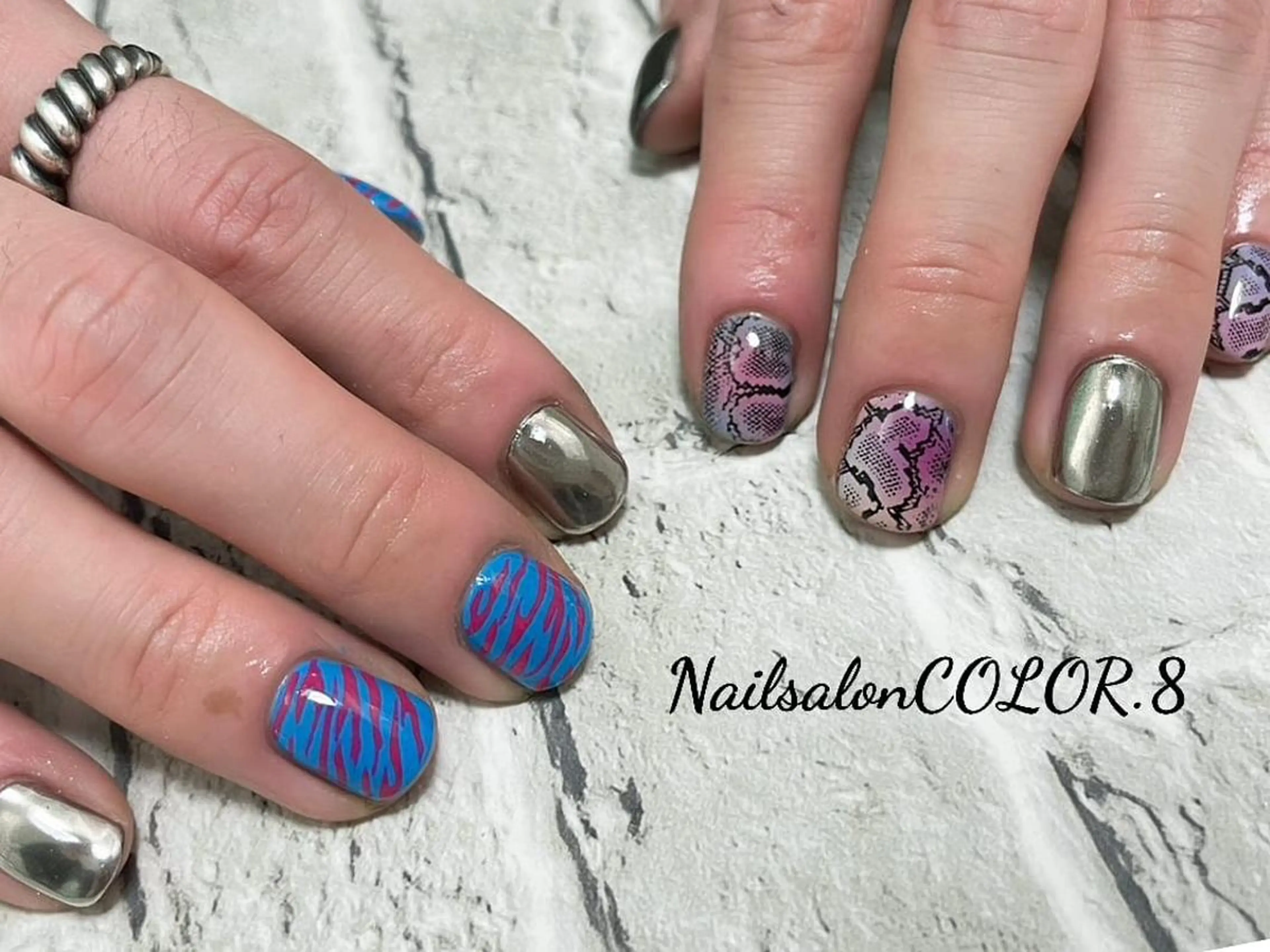 メンズ ネイル ハンドネイル ネイルサロンカラーエイト所属・color.8 AYAのネイルデザイン