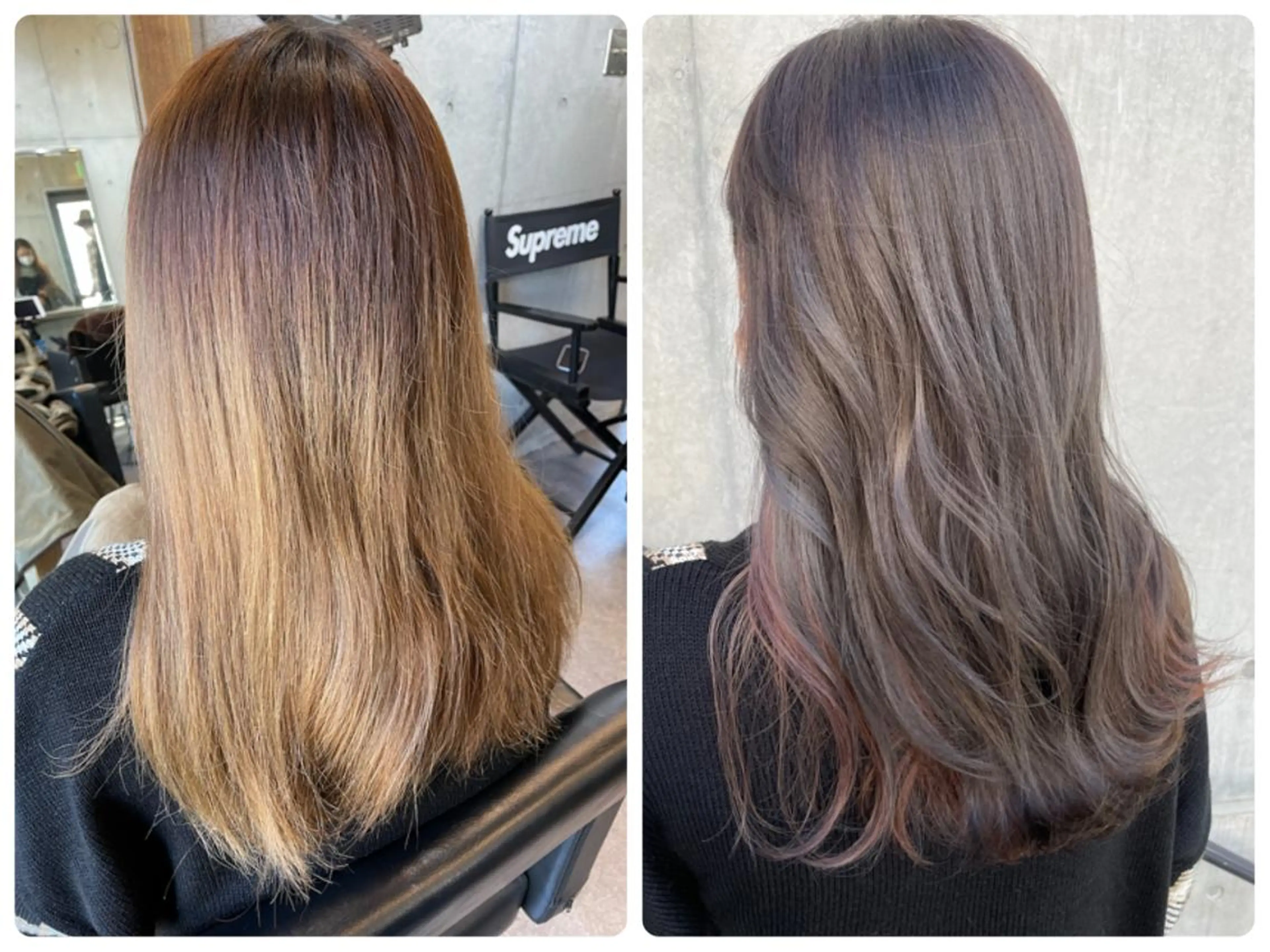 セミロング カット ヘアカラー トリートメント Rom.所属・髪質改善 レイヤー Naoyaのヘアスタイル