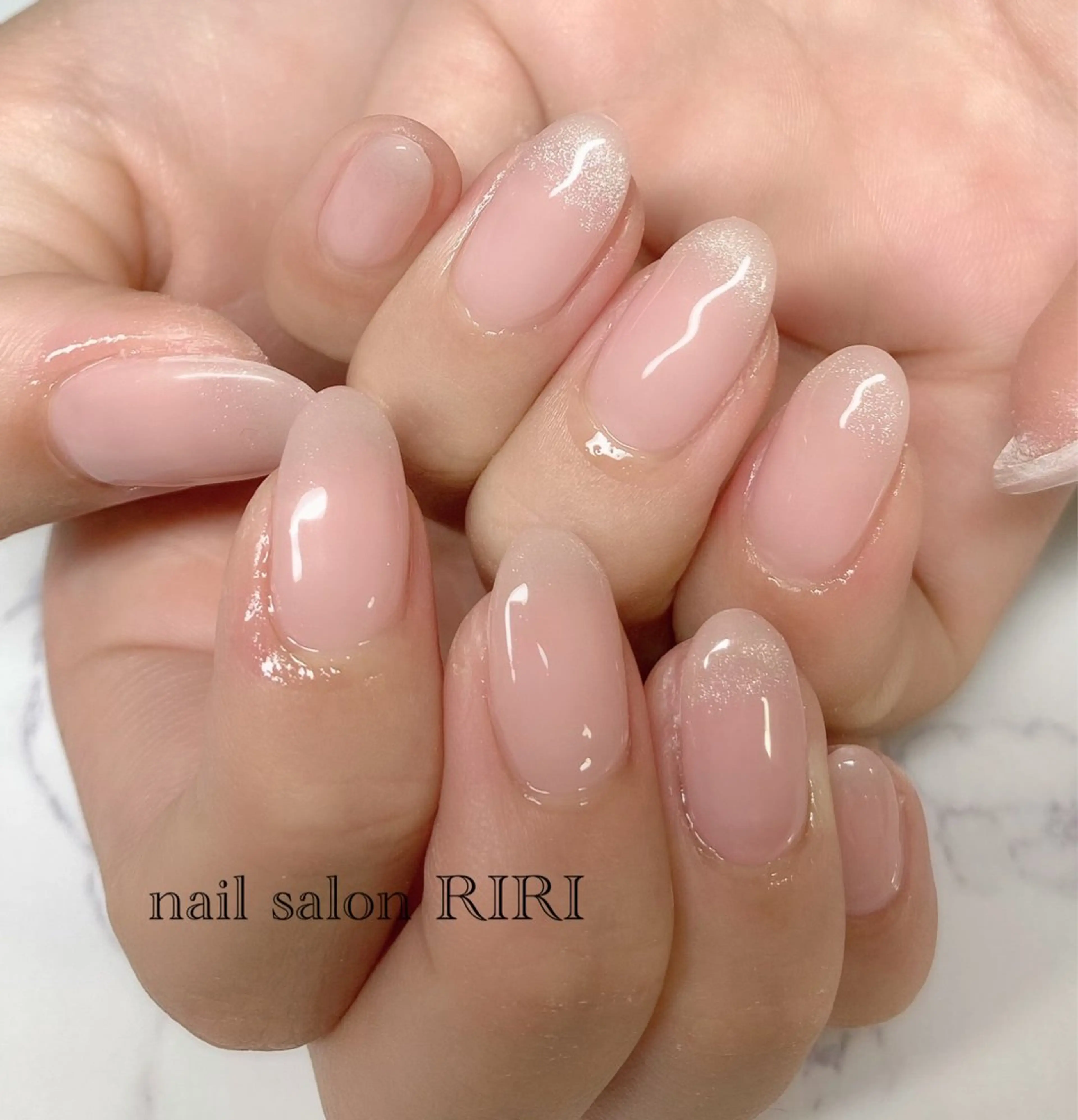 ネイル フレンチネイル マグネットネイル マグネットフレンチ private  nail  salon RIRI所属・RIRI リリのネイルデザイン