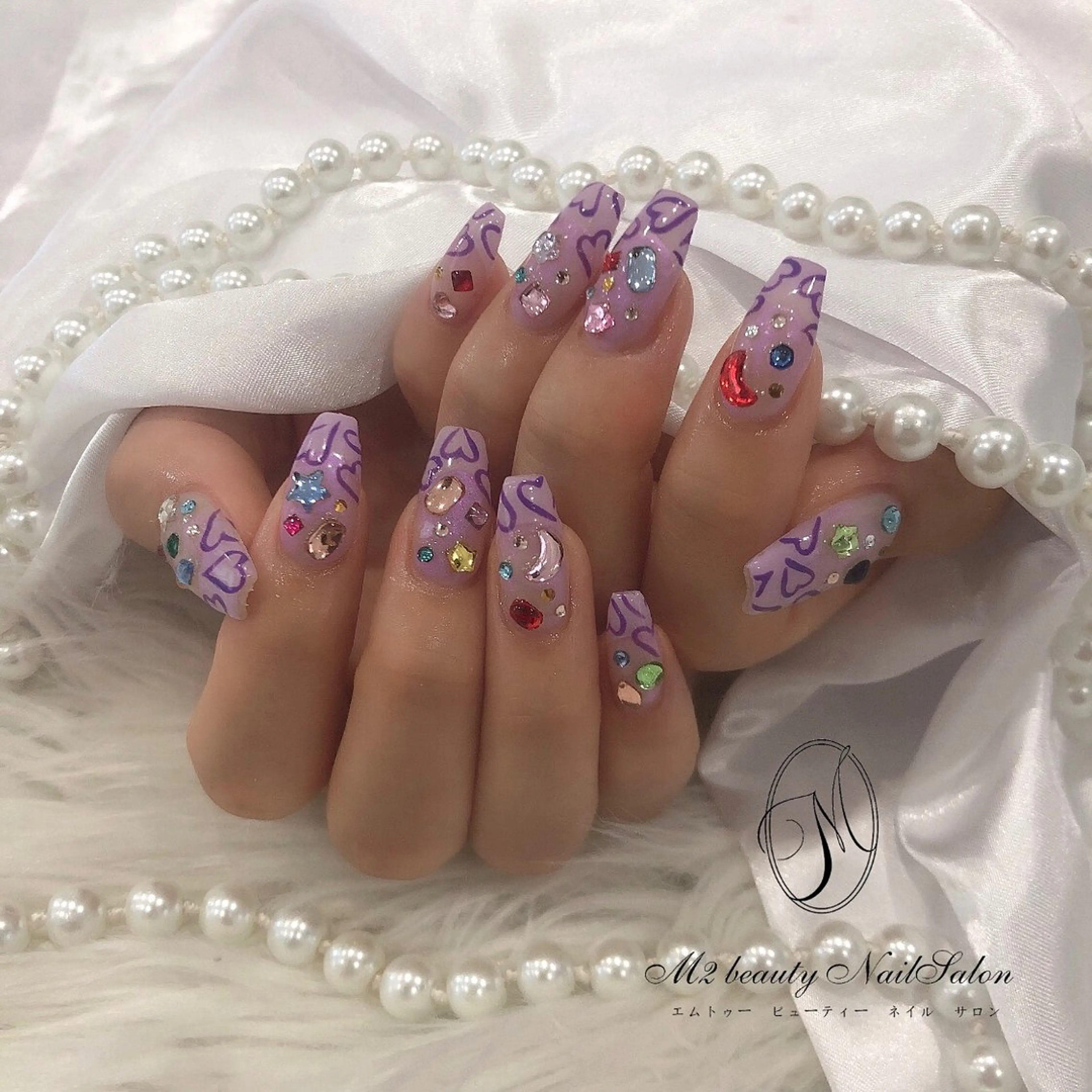 ネイル 長さ出し ジェルネイル パラジェル スカルプネイル ネイルチップ ハンドネイル M2 beauty Nankaのネイルデザイン