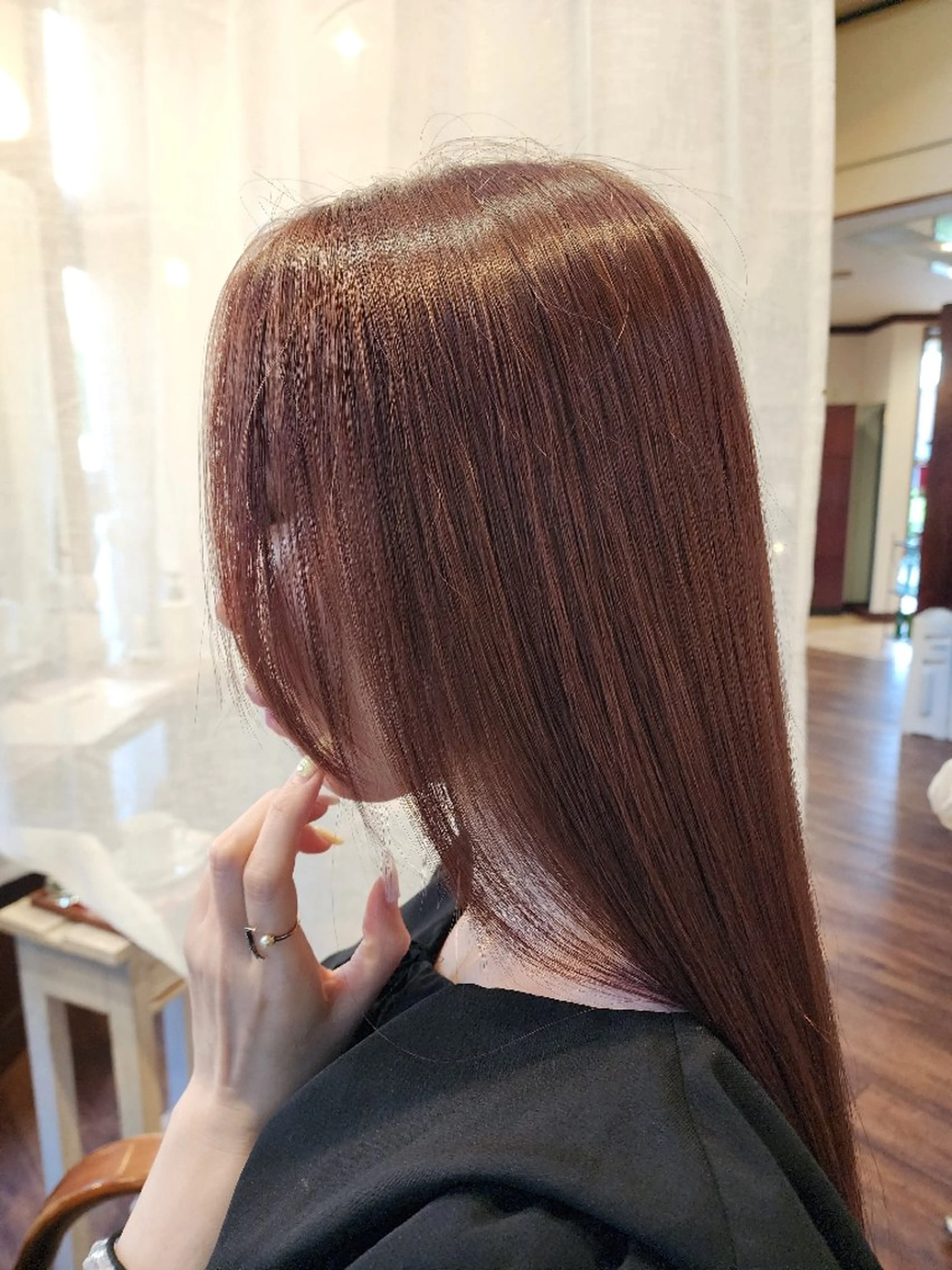 ロング カラー ピンクカラー ロング 柏 康孝のヘアスタイル