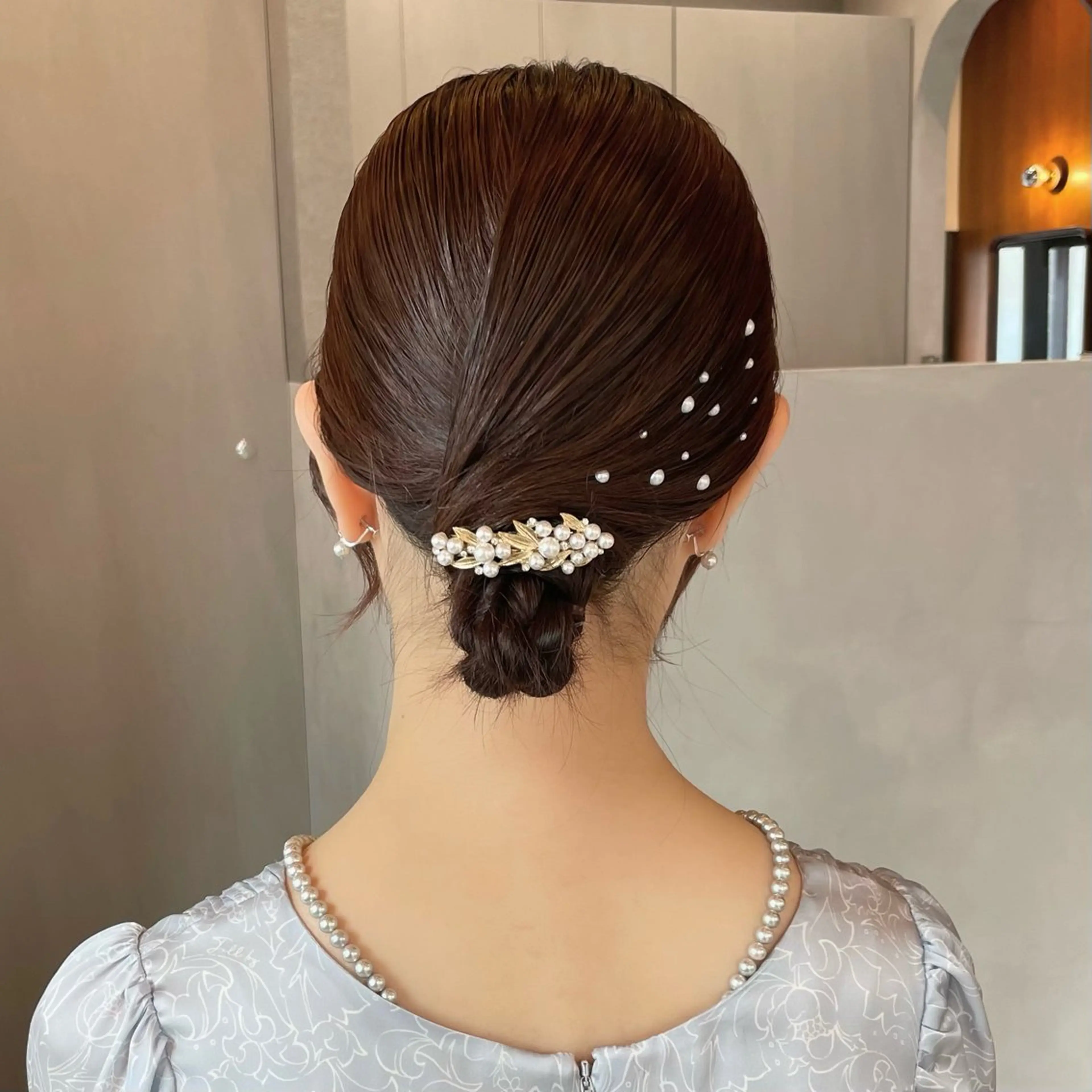 ヘアアレンジ 結婚式・ブライダル ヘアセット ボブ/縮毛矯正/レイ ヤー♡Natsukiのヘアスタイル