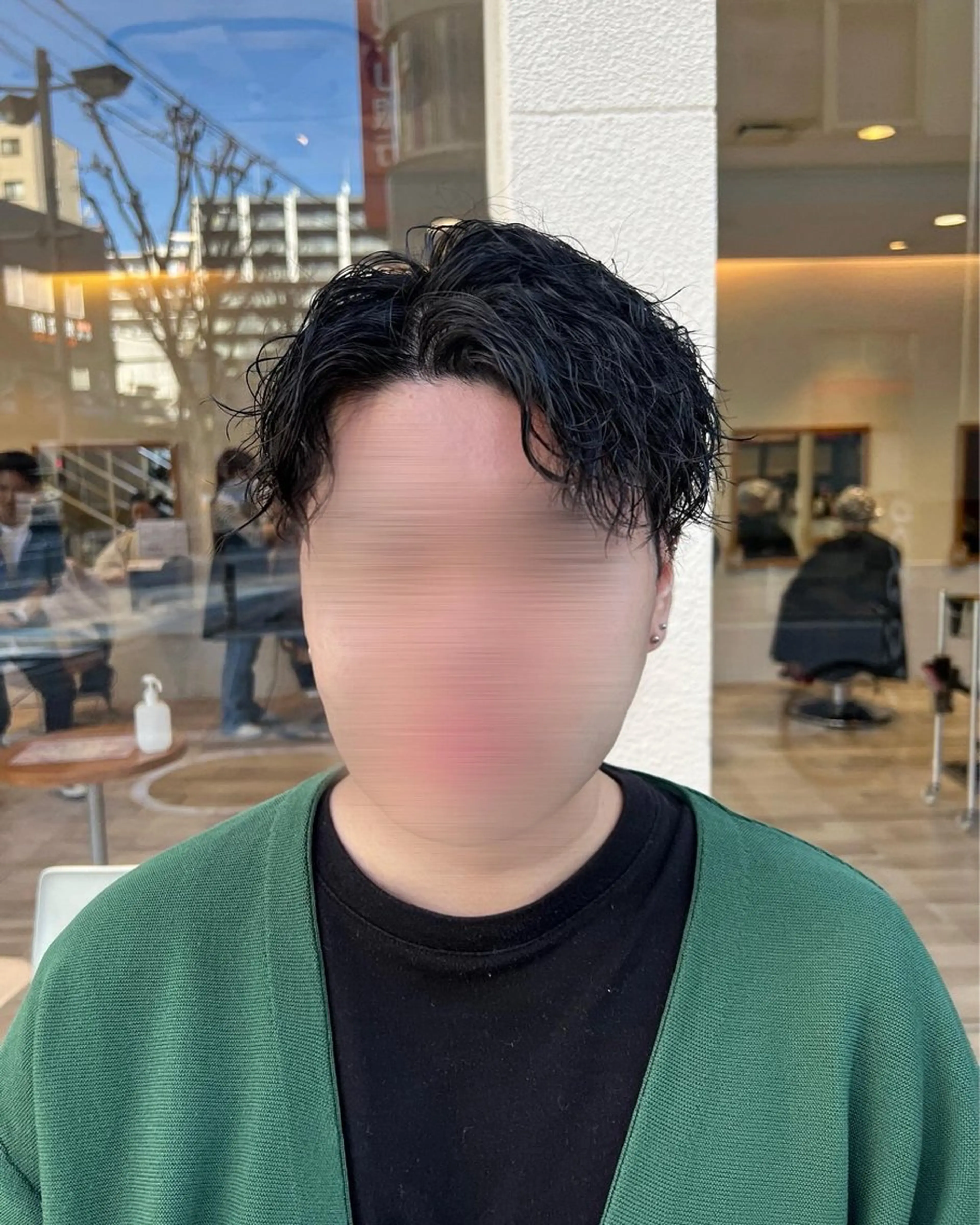 パーマ メンズ カット パーマ Ore🫧タナカマヤ /柔らかい質感カラーのヘアスタイル