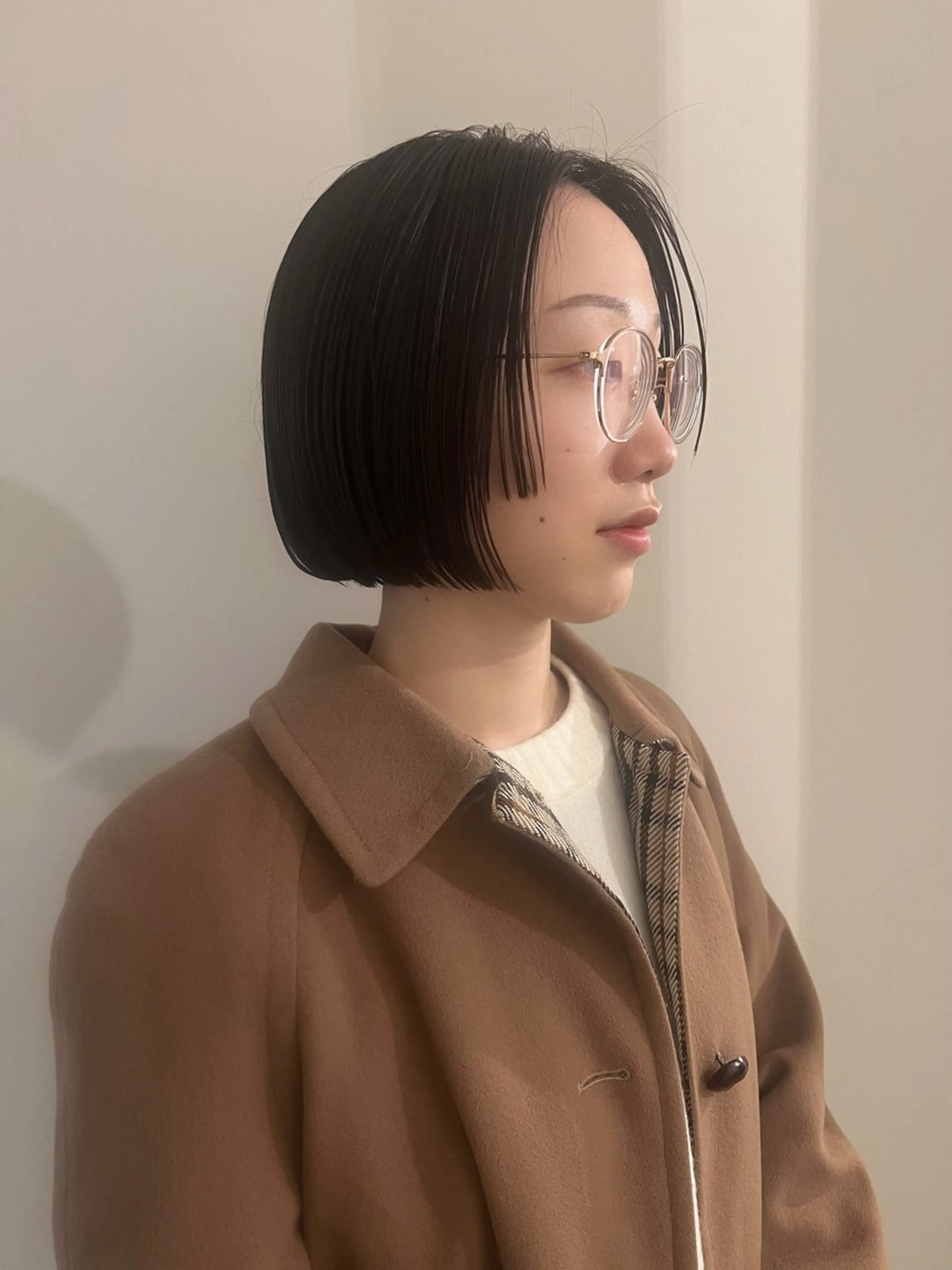 ショート ボブ カット 工藤 梨花のヘアスタイル