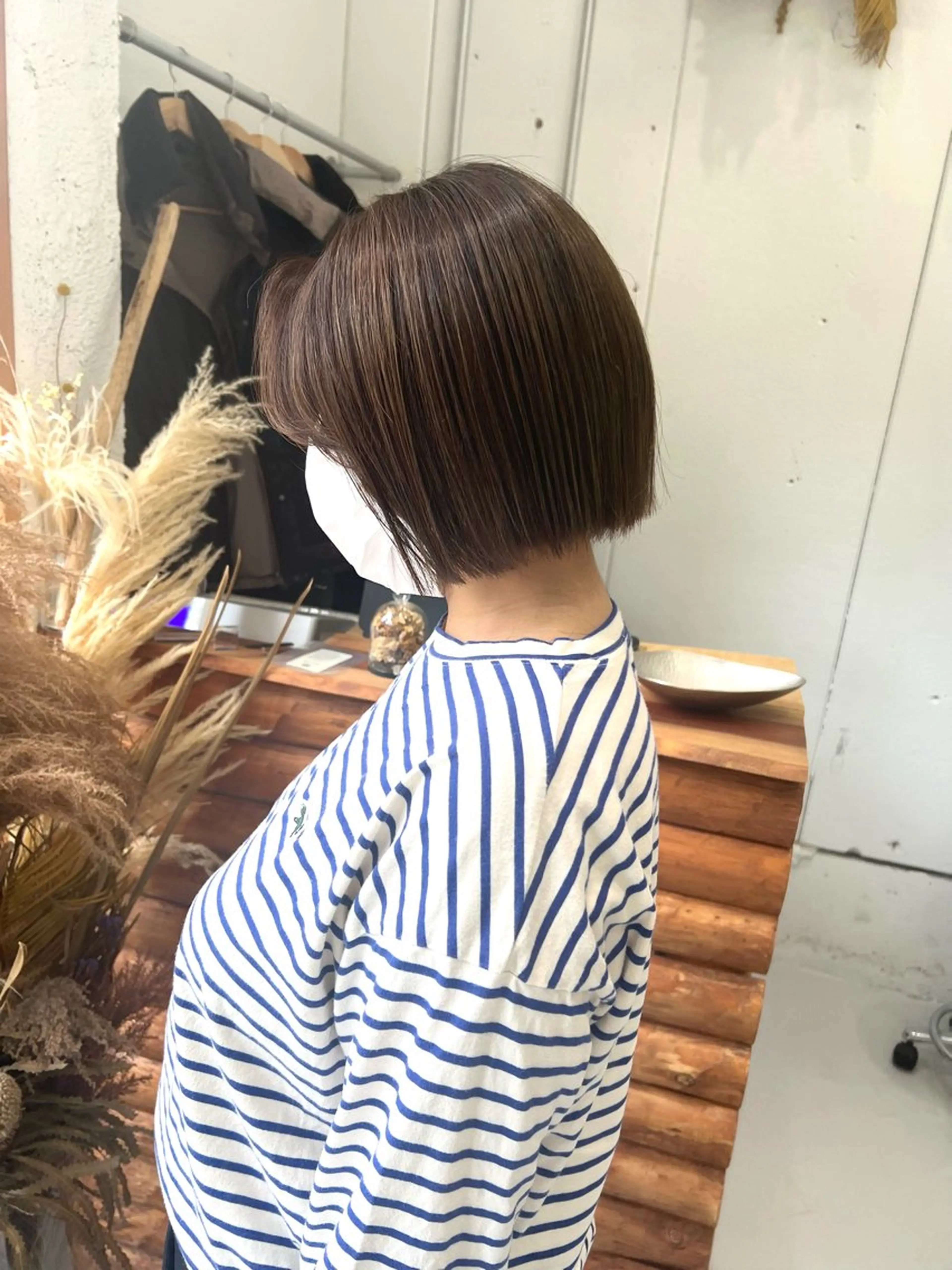 ショート 切りっぱなしボブ ボブ ショートボブ／川崎 子安健太のヘアスタイル