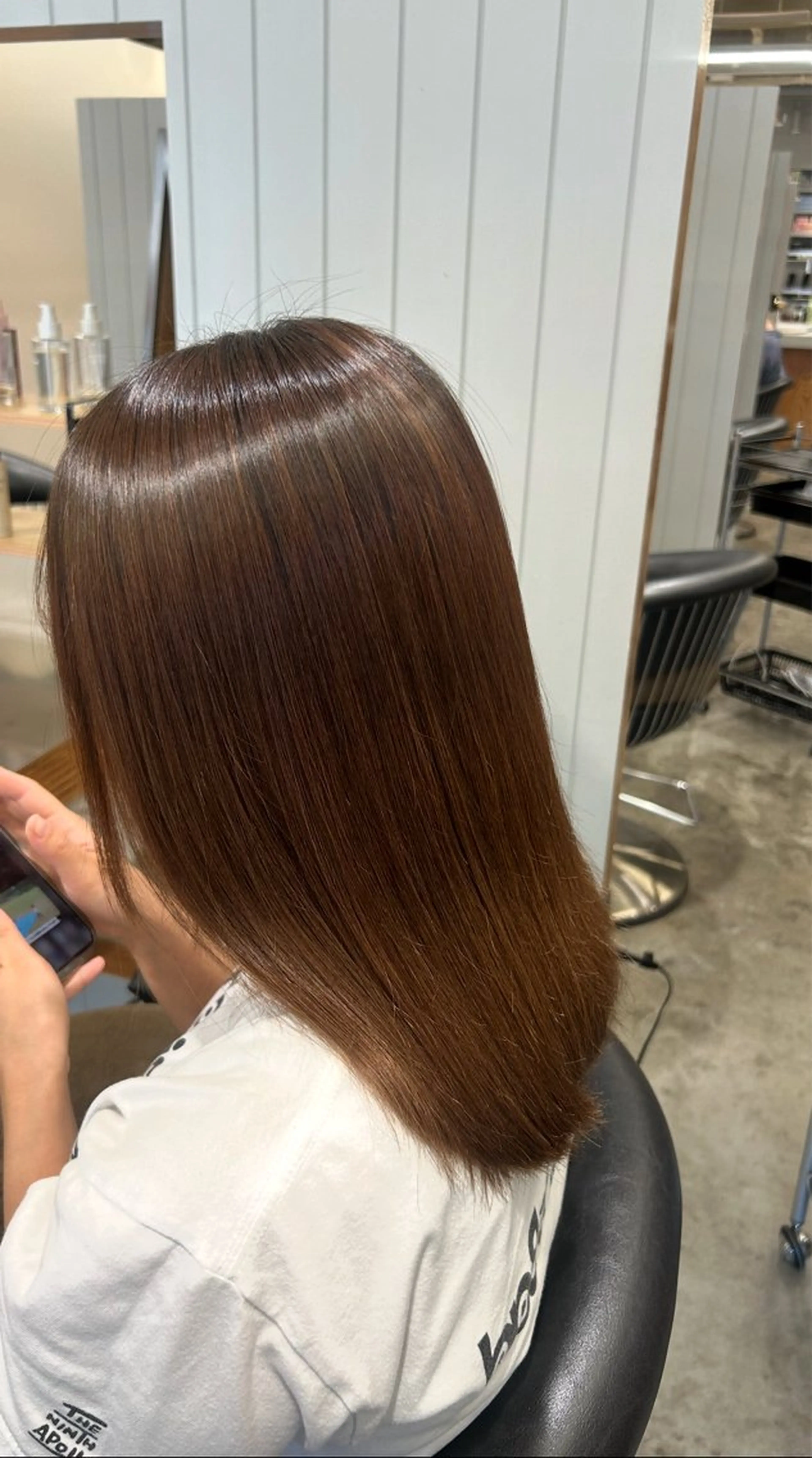 縮毛矯正 長谷川 結奈のヘアスタイル