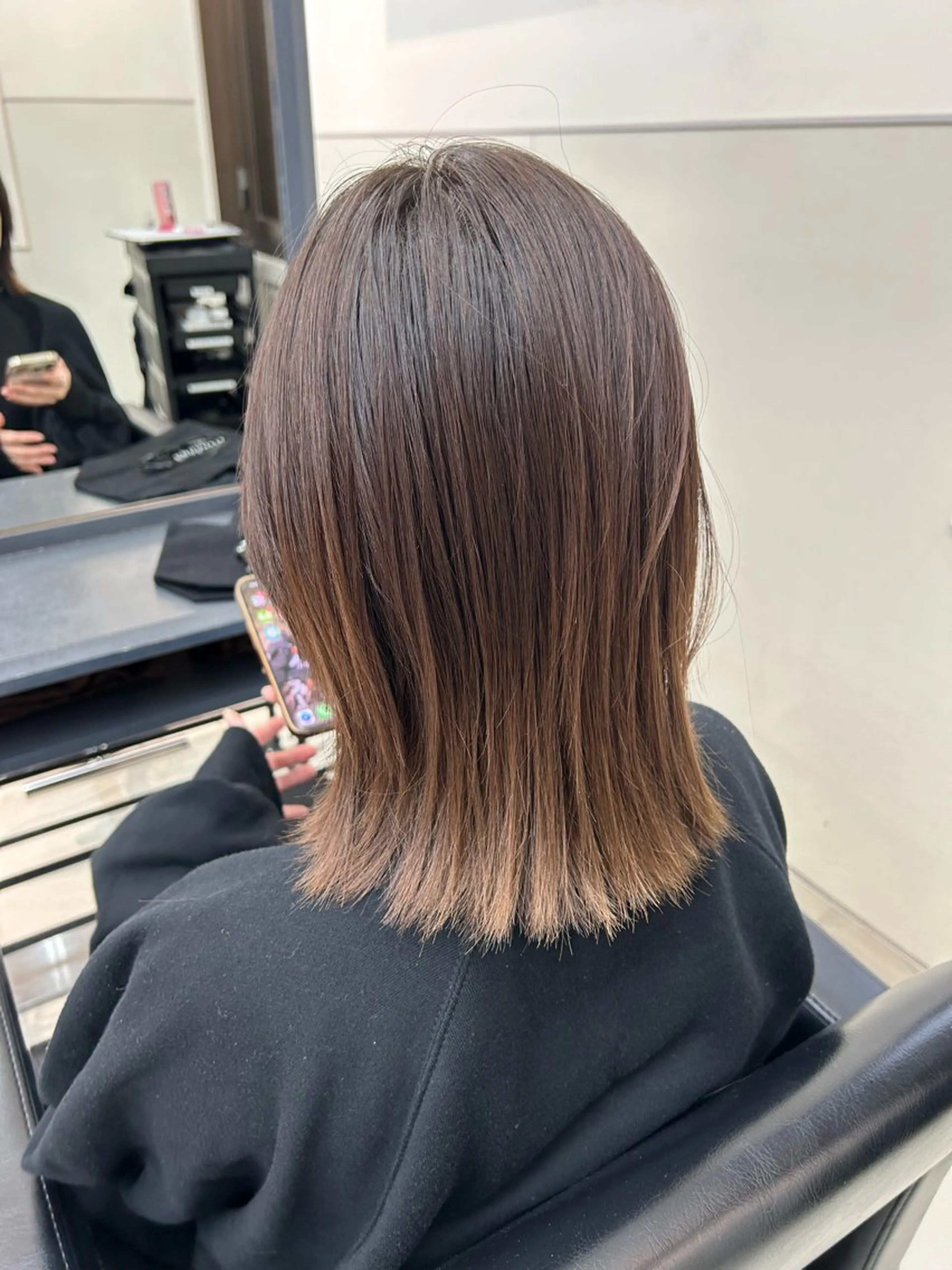 ミディアム くびれボブレイヤー 渋谷/kougaのヘアスタイル