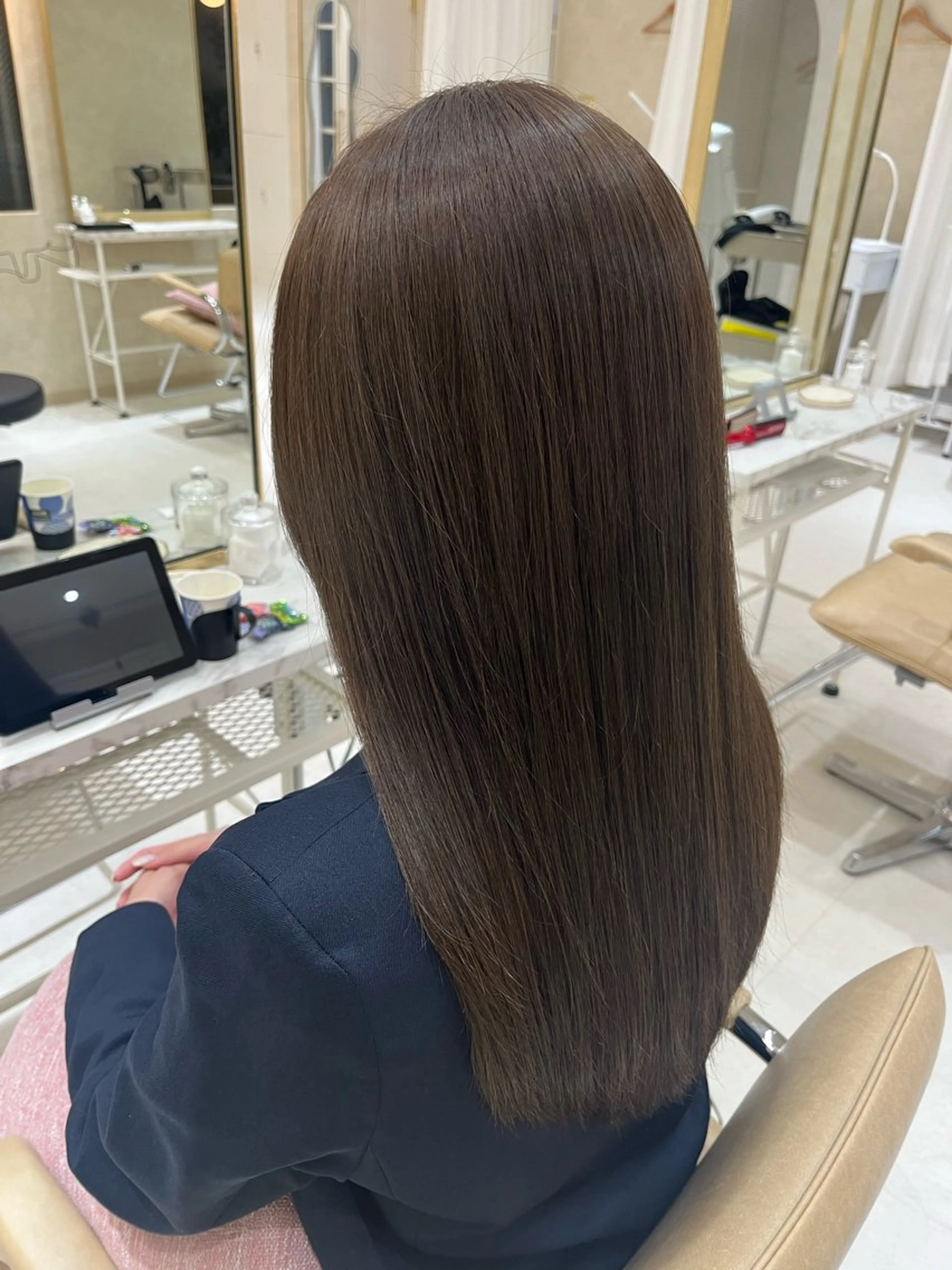 ロング ヘアカラー トリートメント nao🎀zina 透明感/艶髪のヘアスタイル