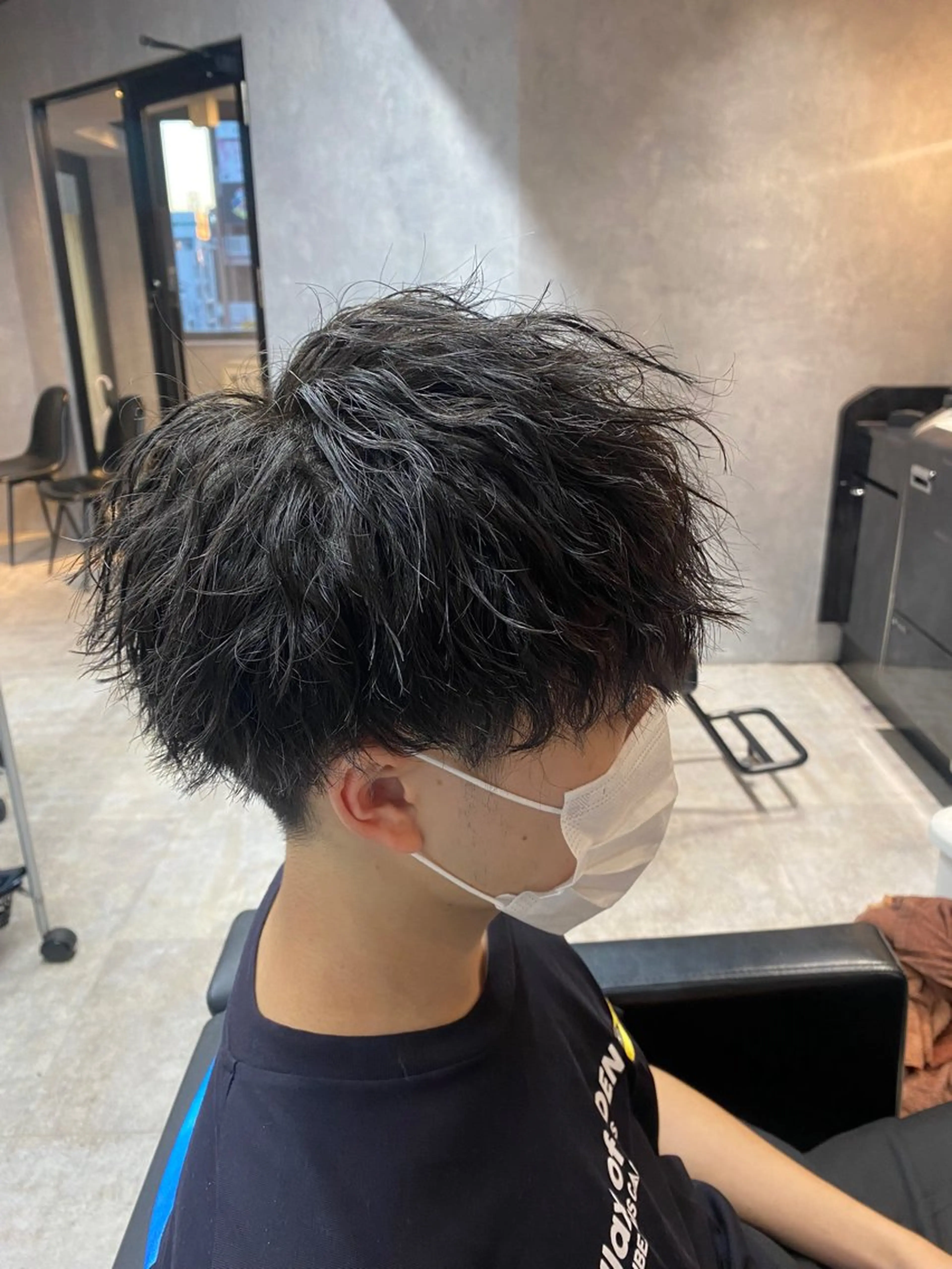 ショート パーマ メンズ メンズパーマ ツイストスパイラルパーマ 波巻きパーマ スパイラルパーマ ツイストスパイラル/ メンズ特化/中川誠也のヘアスタイル