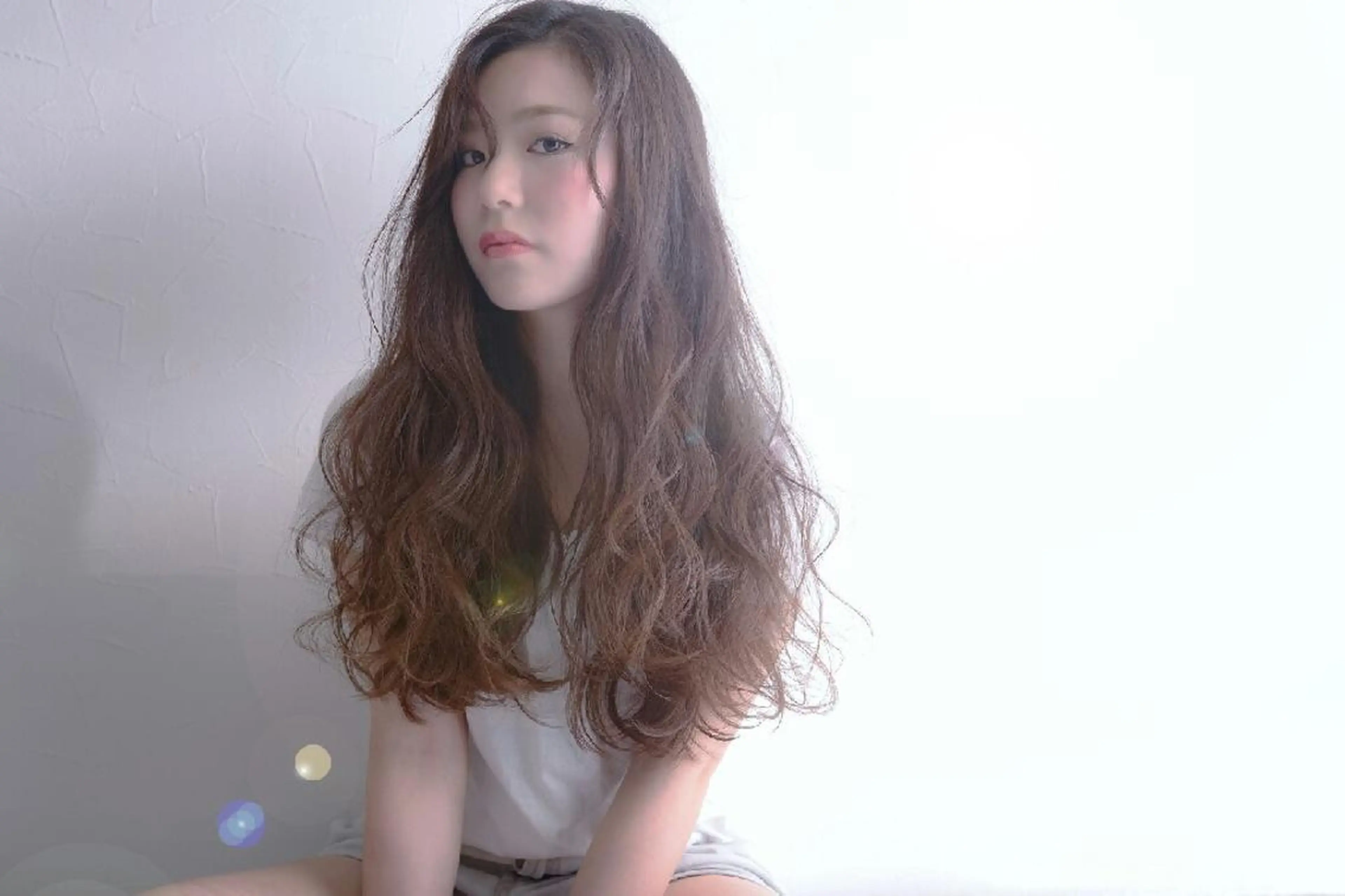 セミロング ミディアム ロング カラー belta 姫路山吹 カラーモデル募集のヘアスタイル