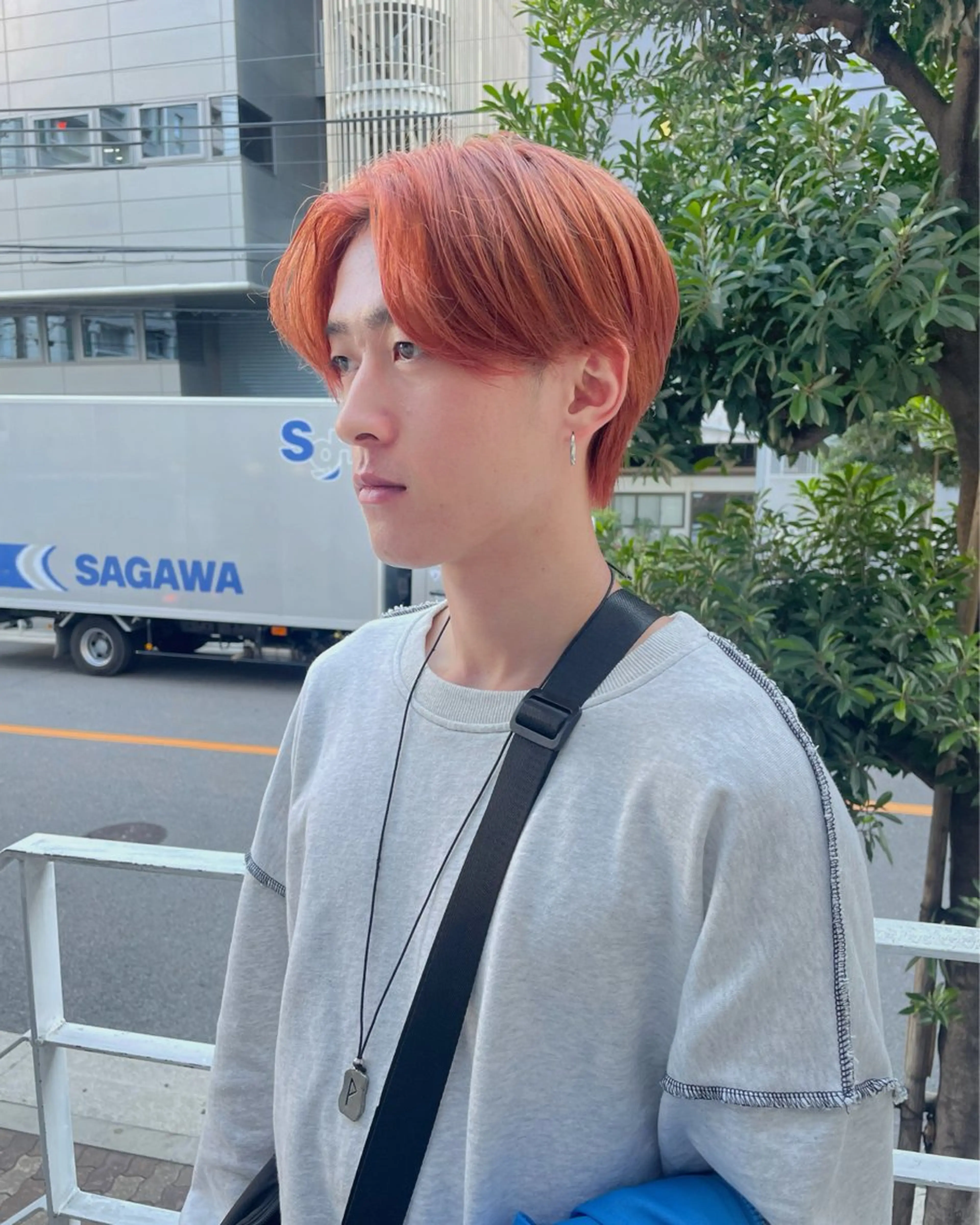 ショート メンズ メンズブリーチ カット ヘアカラー トリートメント 南堀江メンズ ▫️SOSHI▫️のヘアスタイル