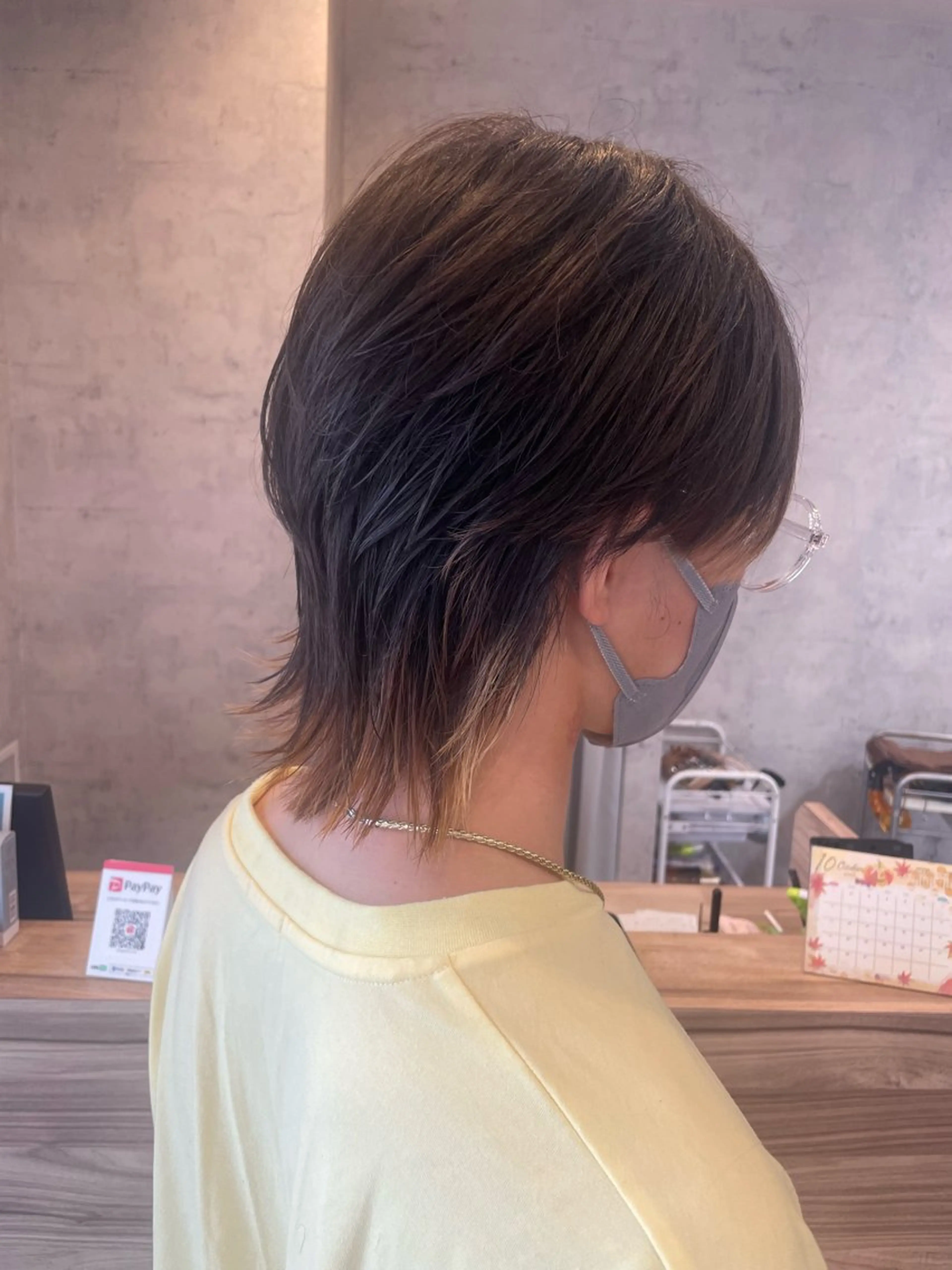 ショート メンズ メンズインナーカラー メンズウルフカット ウルフカット 骨格似合わせカット✨ 林 まどかのヘアスタイル