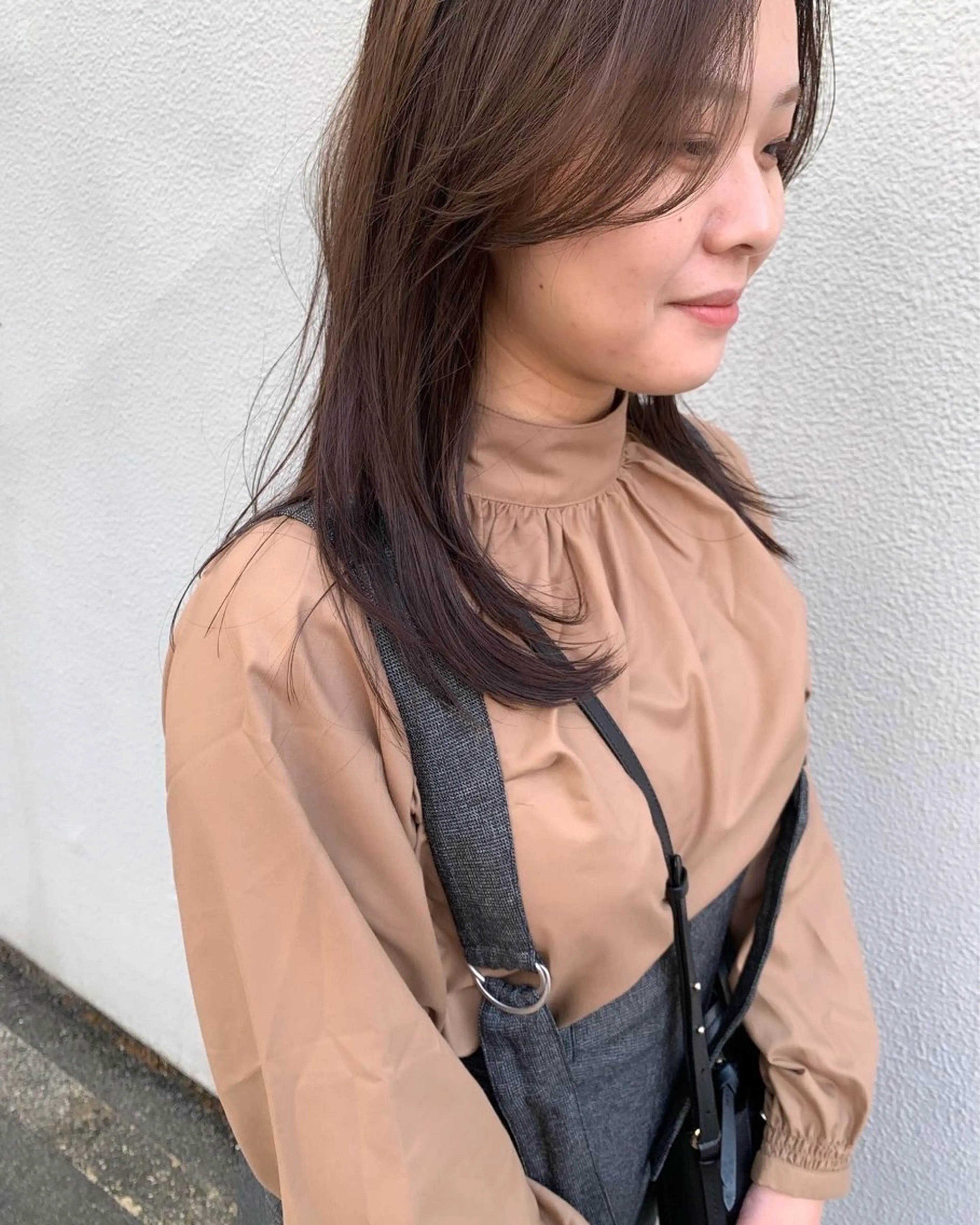 ロング カラー カット ヘアカラー トリートメント 落合 妙佳のヘアスタイル