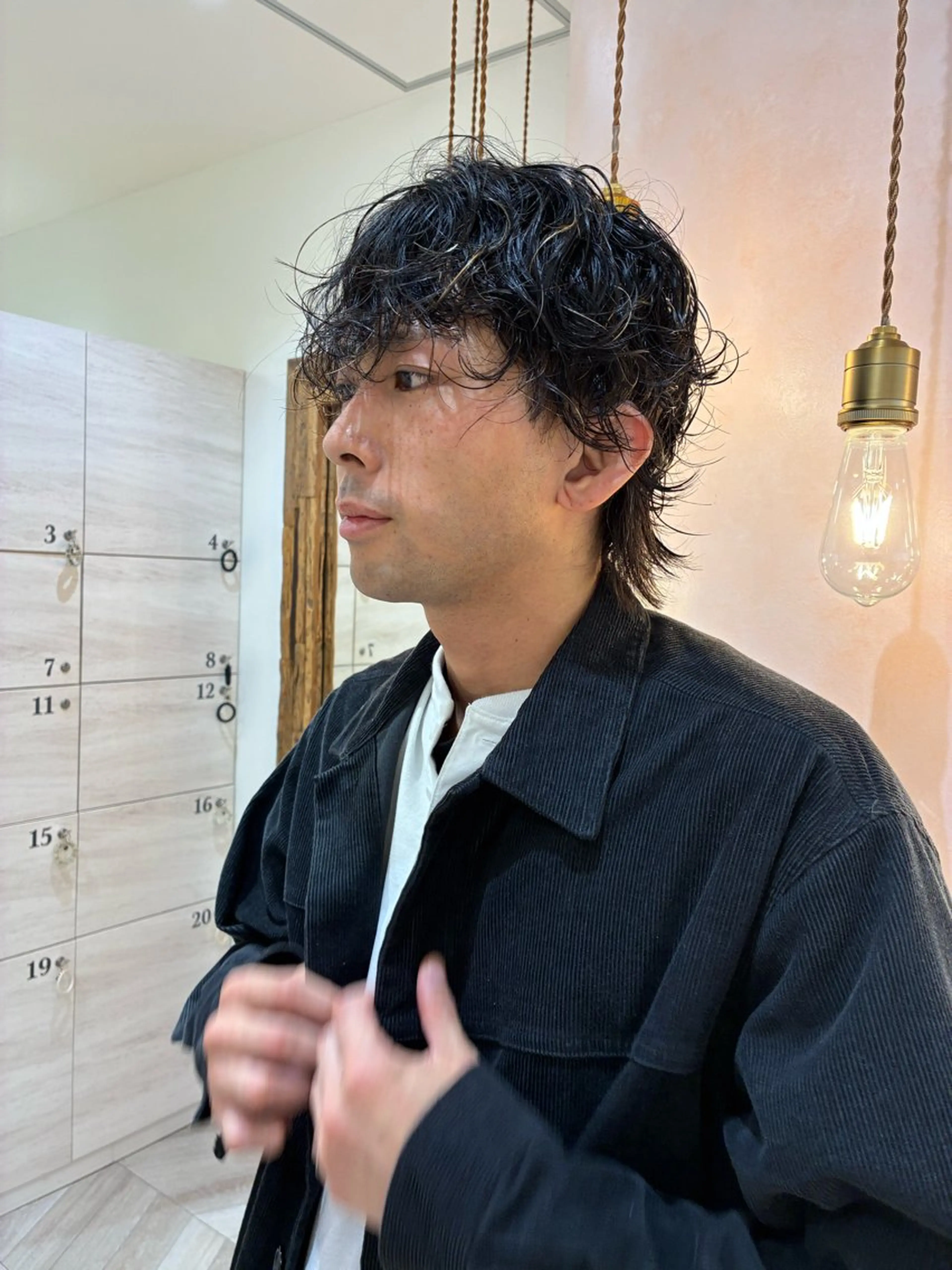 パーマ メンズ 甲斐 美月のヘアスタイル