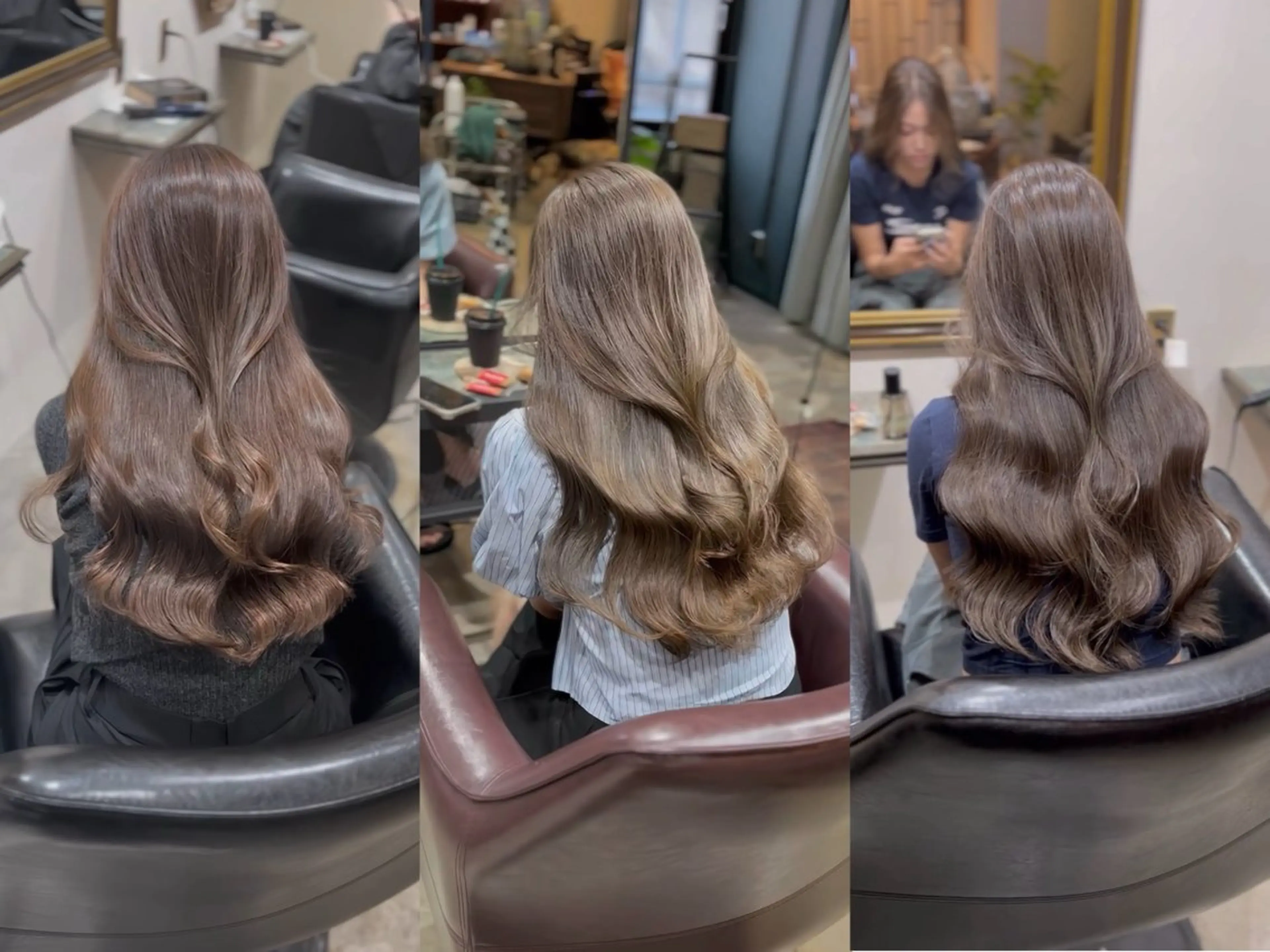 ロング カラー シールエクステ ブリーチ 透明感カラー ダブルカラー ブリーチなしカラー カット ヘアカラー トリートメント 韓国風・ブリーチなし ・あり後藤　一斗店長のヘアスタイル