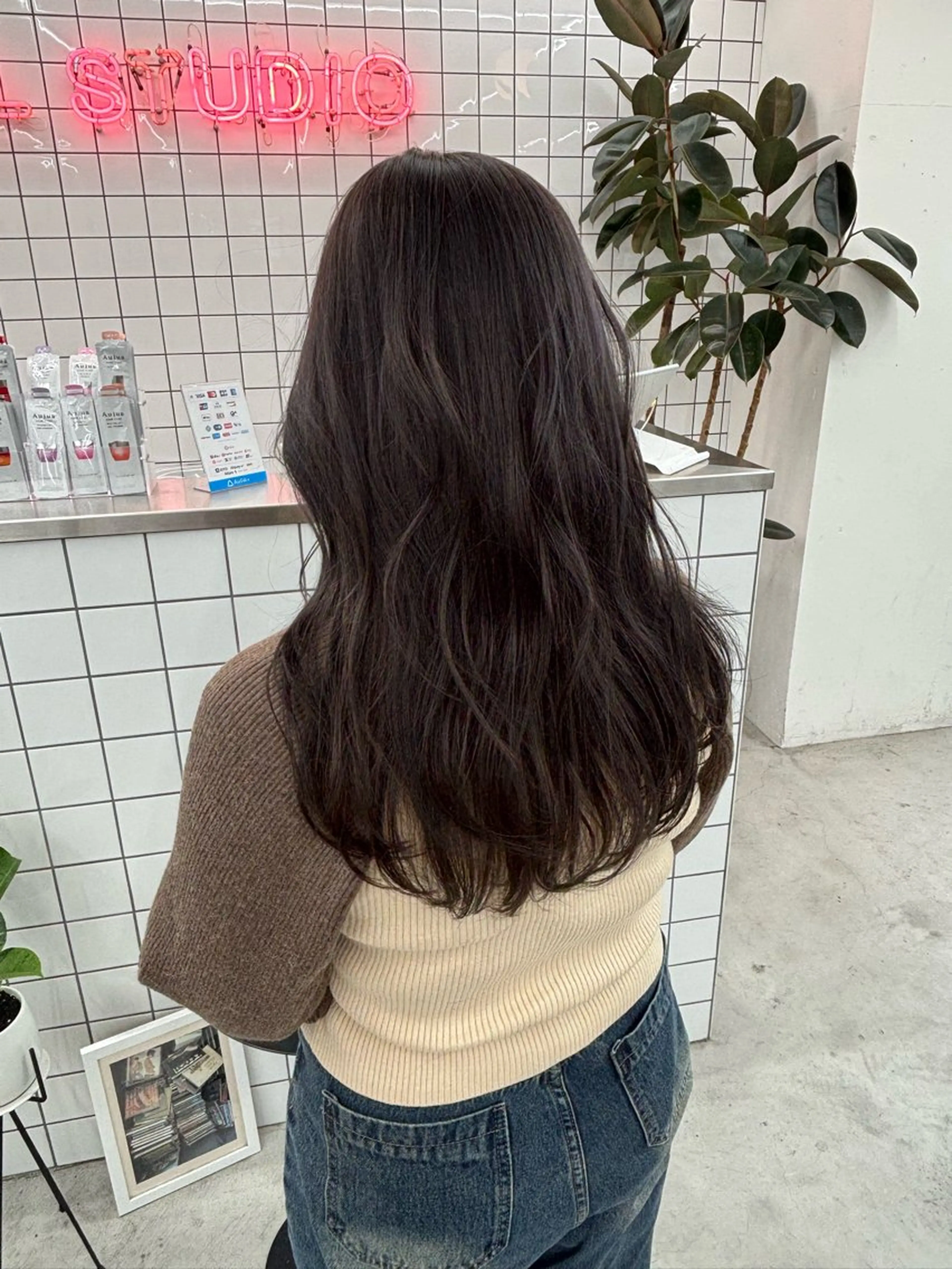 セミロング カラー ヘアアレンジ カット ヘアカラー 夕羽夢🍓矢場/ 透明感カラーのヘアスタイル