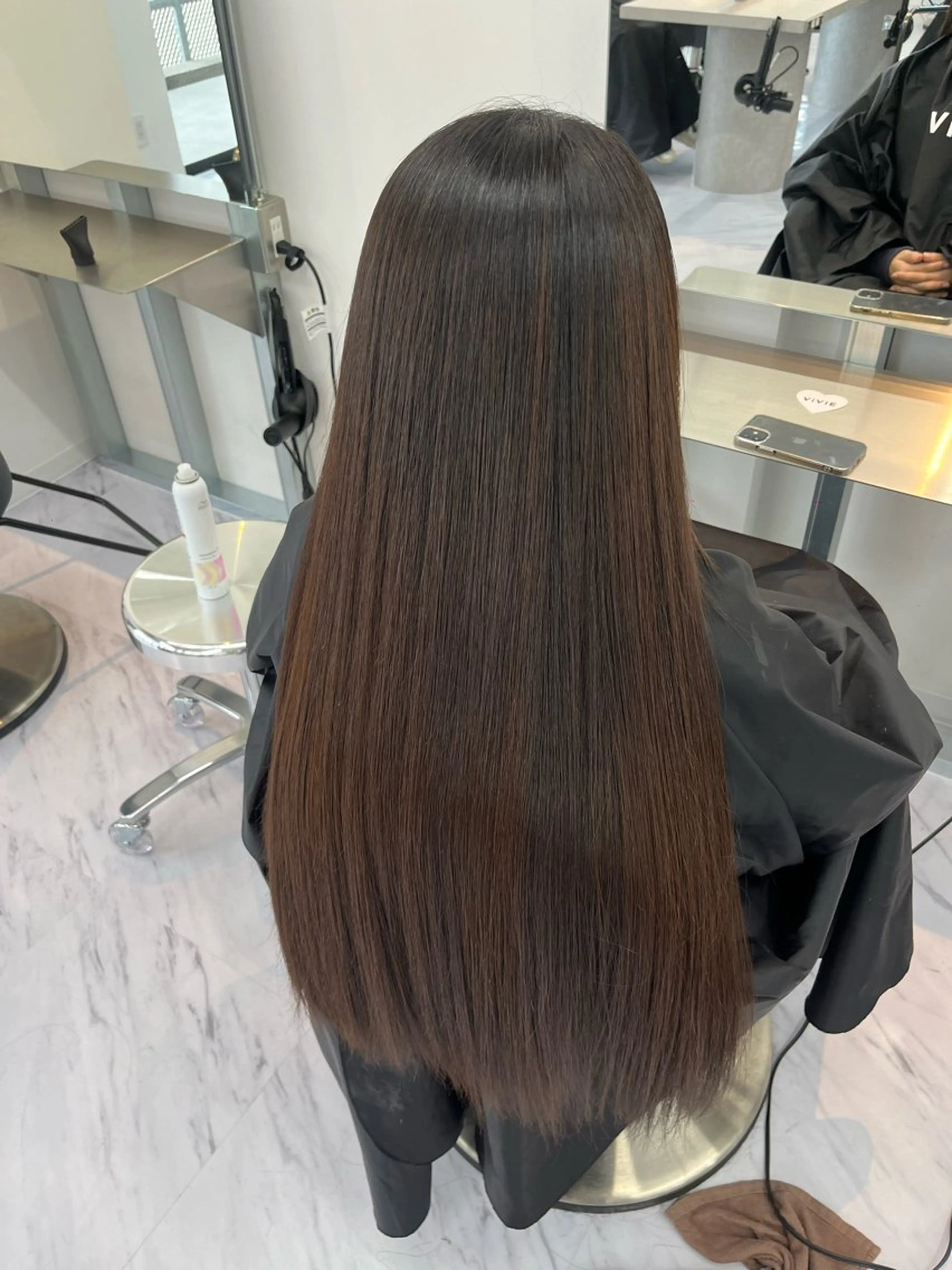 ロング 縮毛矯正 VIVIE 福岡天神店のヘアスタイル