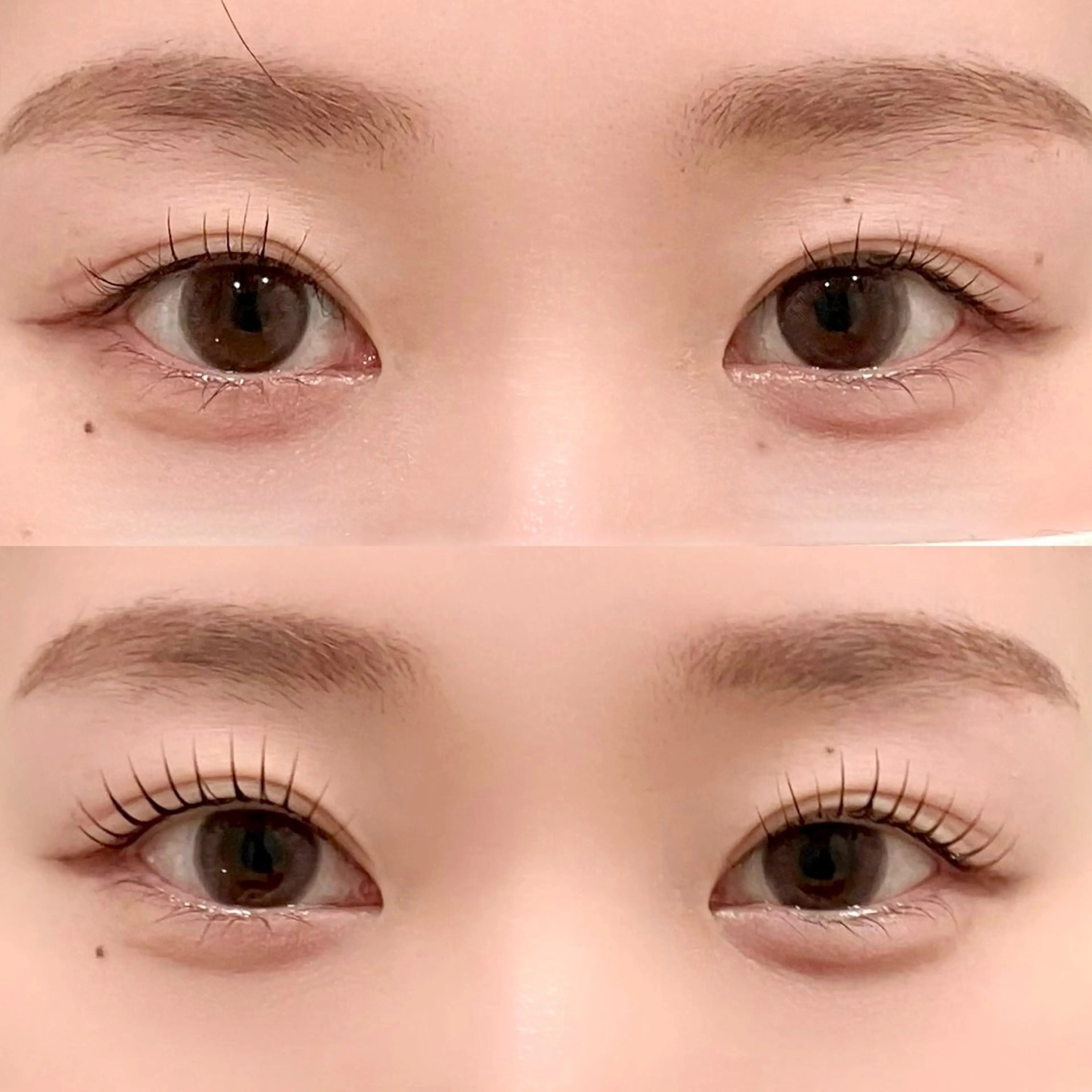 マツエク・マツパ 束感まつ毛 パリジェンヌラッシュリフト まつげパーマ 一重×まつ毛パーマ 束感まつげ｜ユキ 高評価｜堀江のマツエク・マツパデザイン