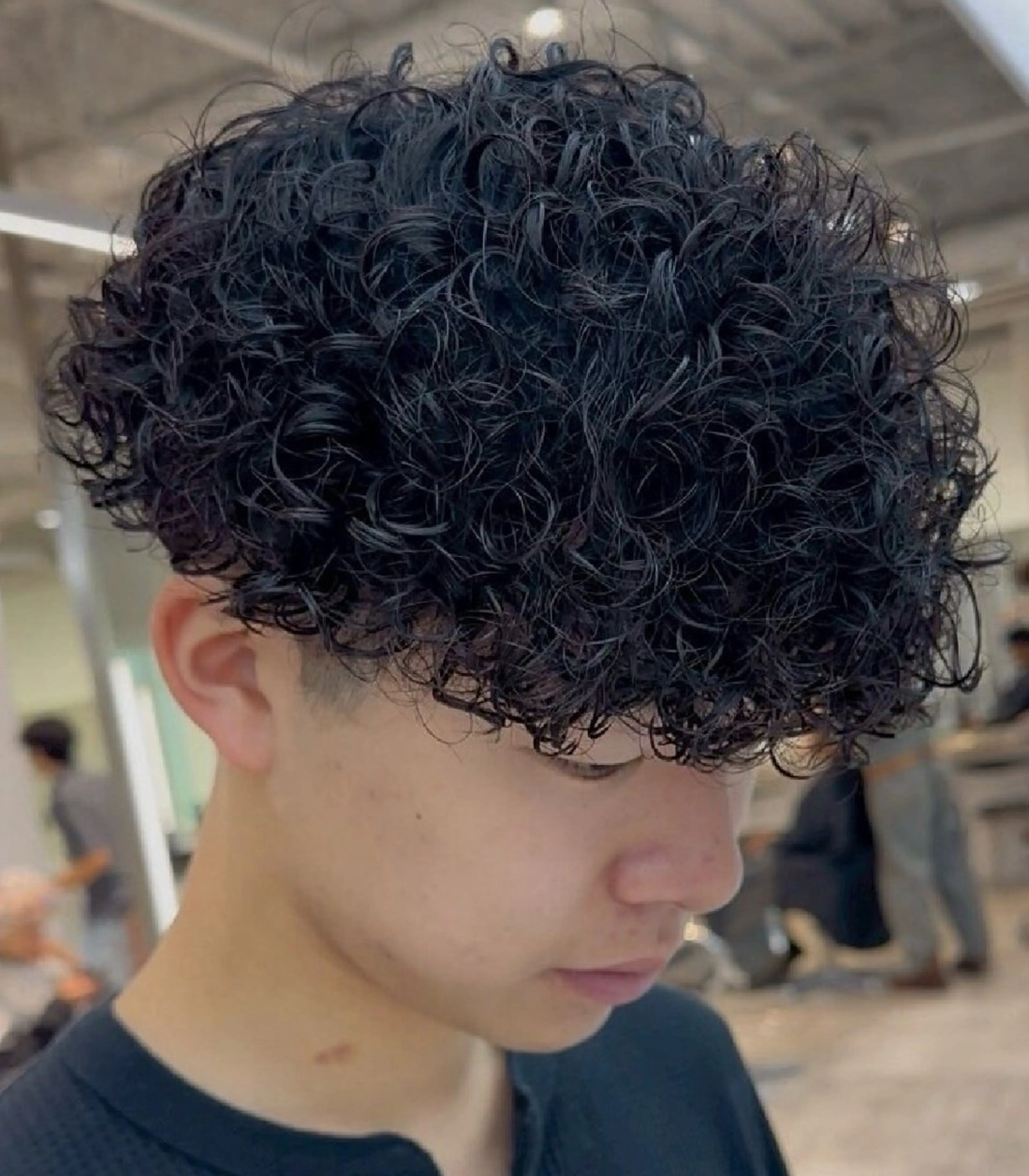 パーマ メンズ センターパート マッシュ メンズパーマ プードルパーマ メンズツイストパーマ カット パーマ 仙台波巻きパーマ/ fifth/遠藤楓雅のヘアスタイル