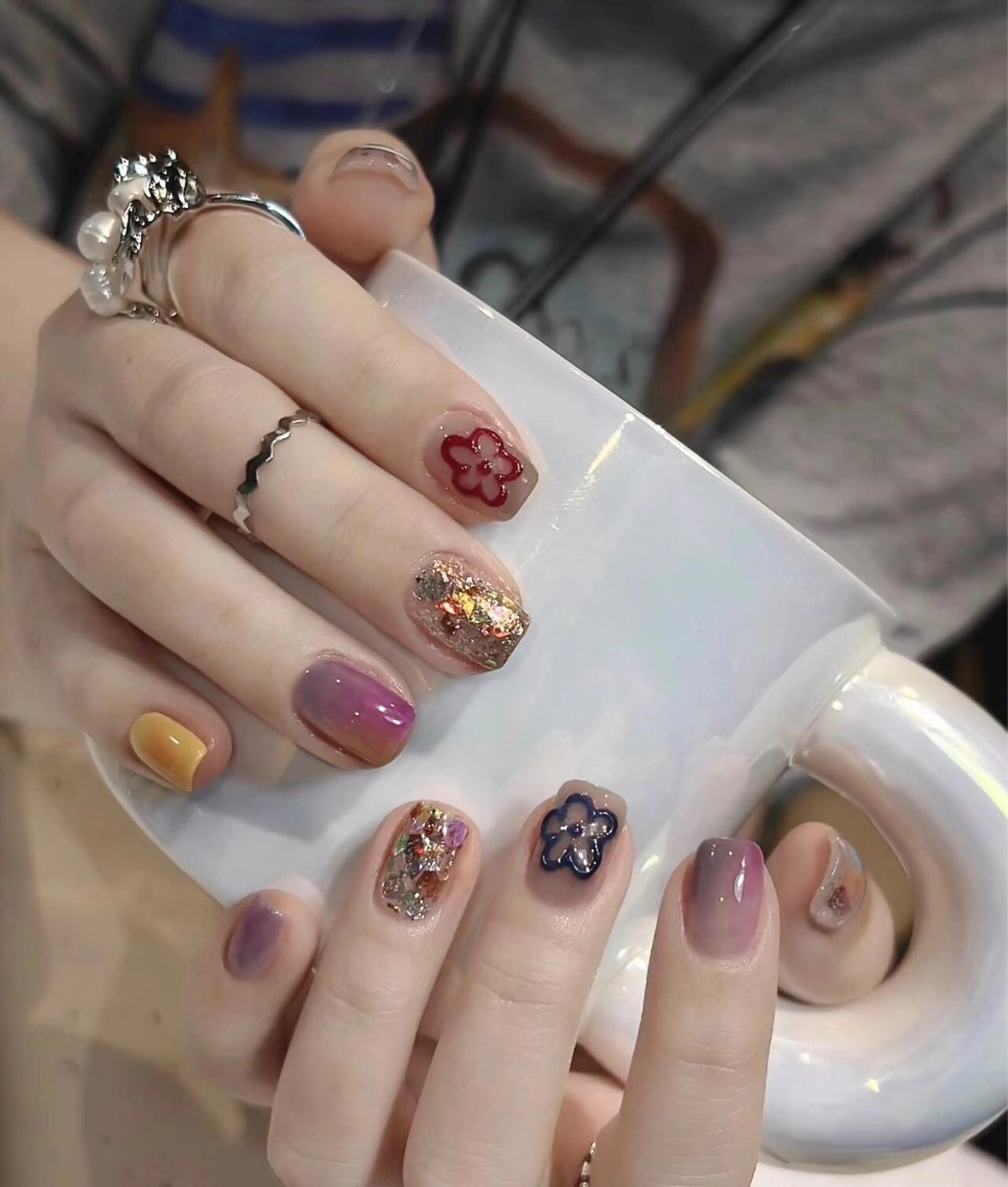 ネイル 春ネイル 谷口 雪のネイルデザイン