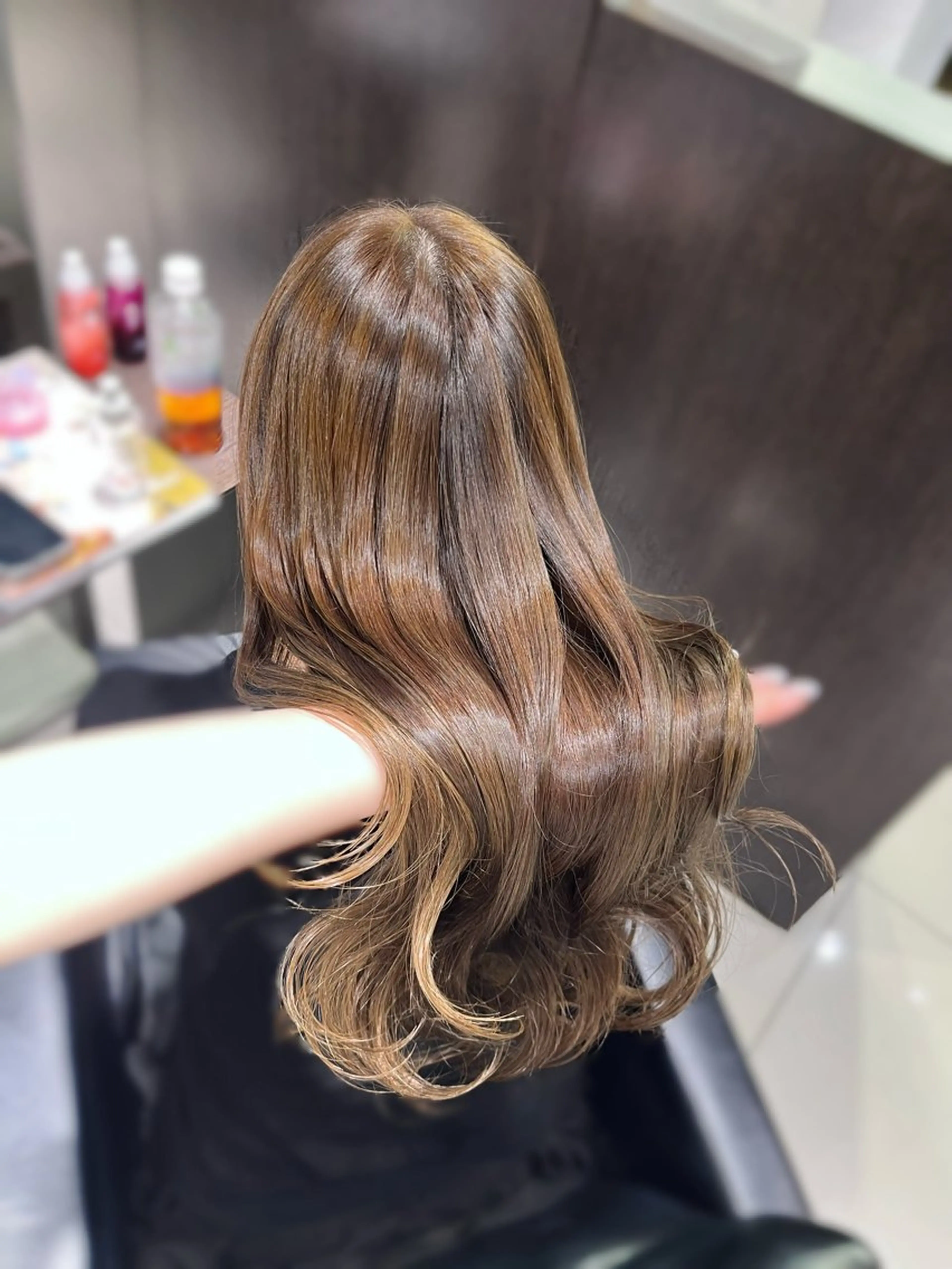 ロング カット ヘアカラー トリートメント レイヤー×艶髪🤎. 𝜗𝜚hitomiのヘアスタイル