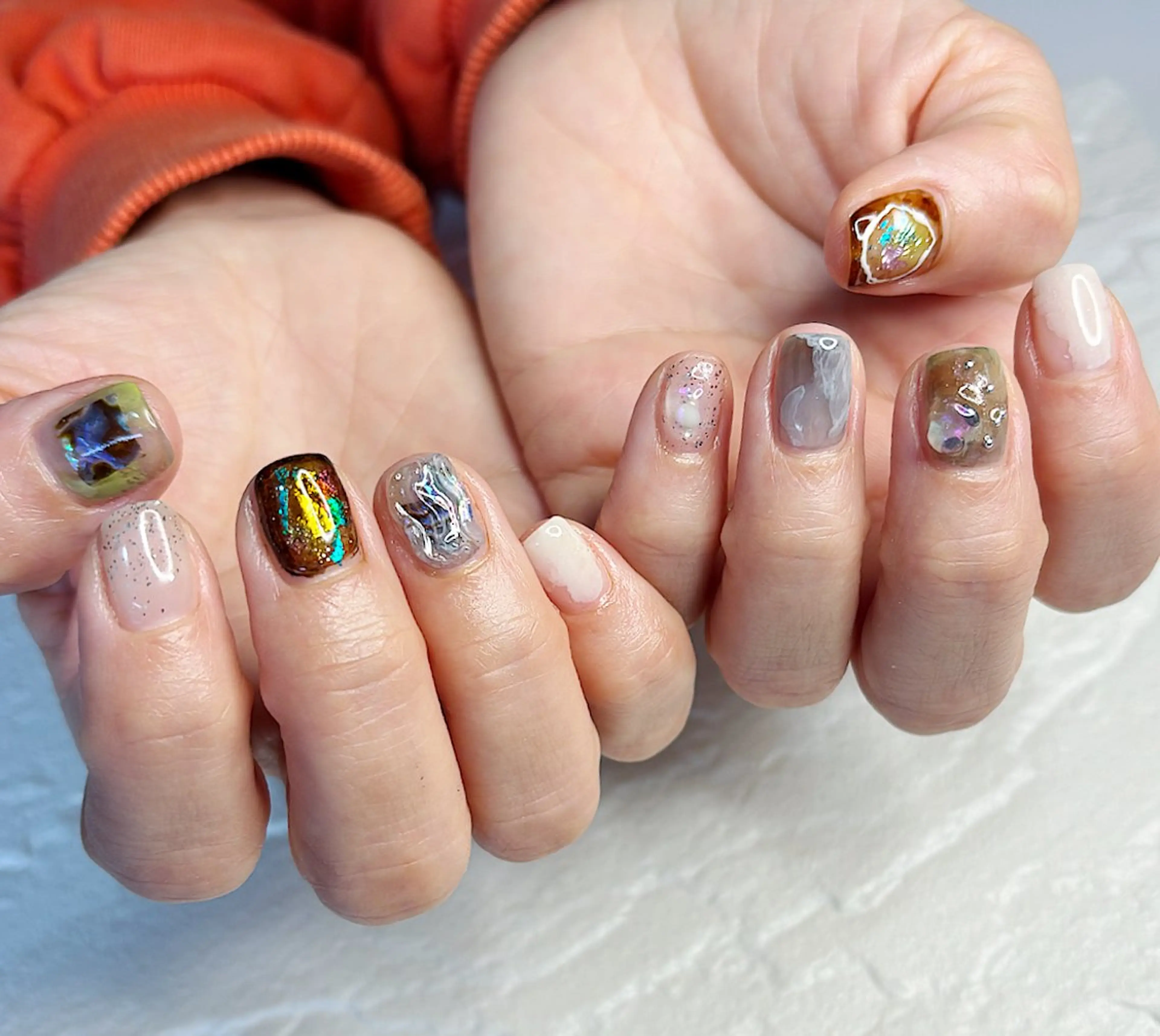 ネイル ニュアンスネイル ハンドネイル mua nail mikiのネイルデザイン