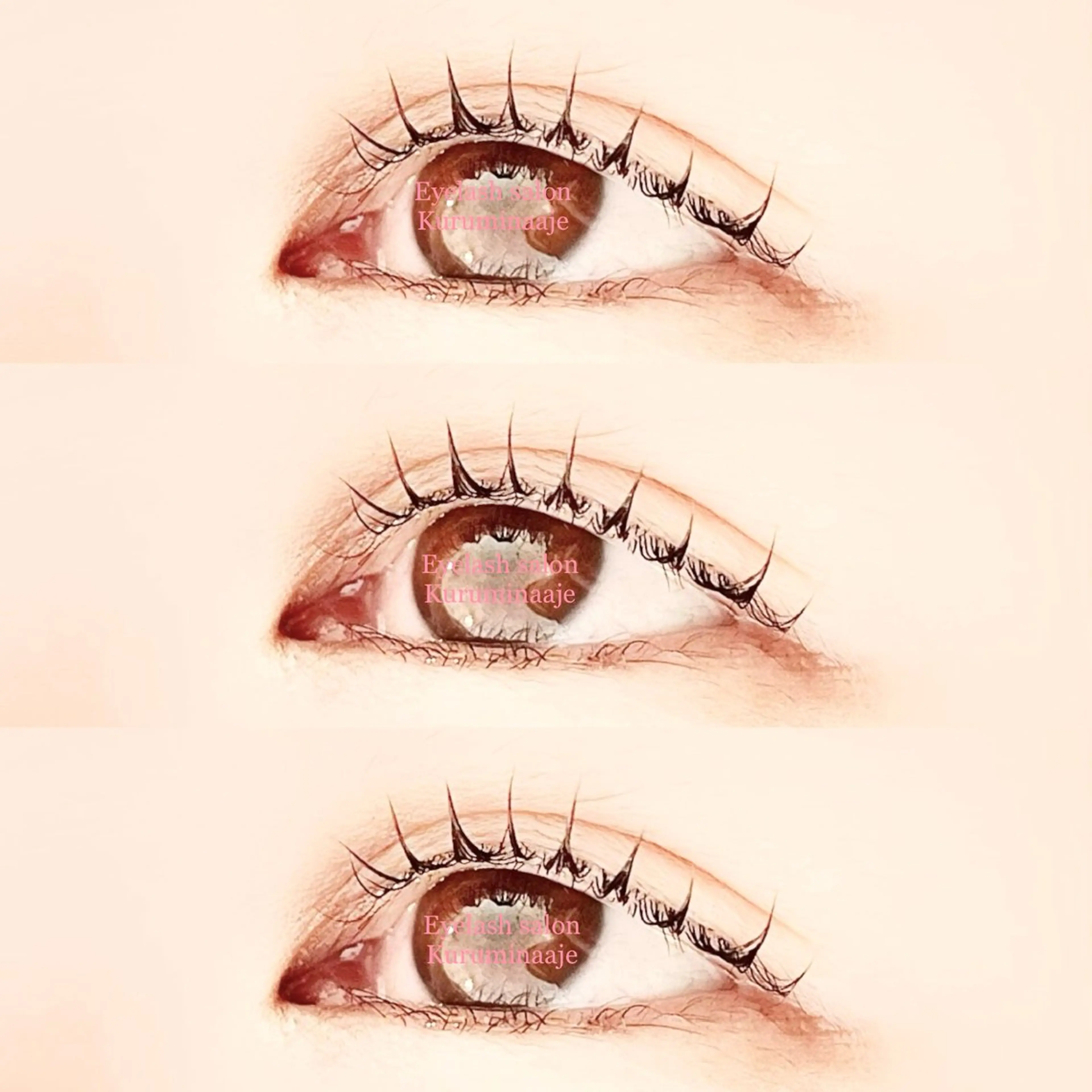 マツエク・マツパ 束感まつ毛 韓国風マツエク 一重×まつ毛パーマ マツパ クルミナージュ柏🌼 代表.鈴木のマツエク・マツパデザイン