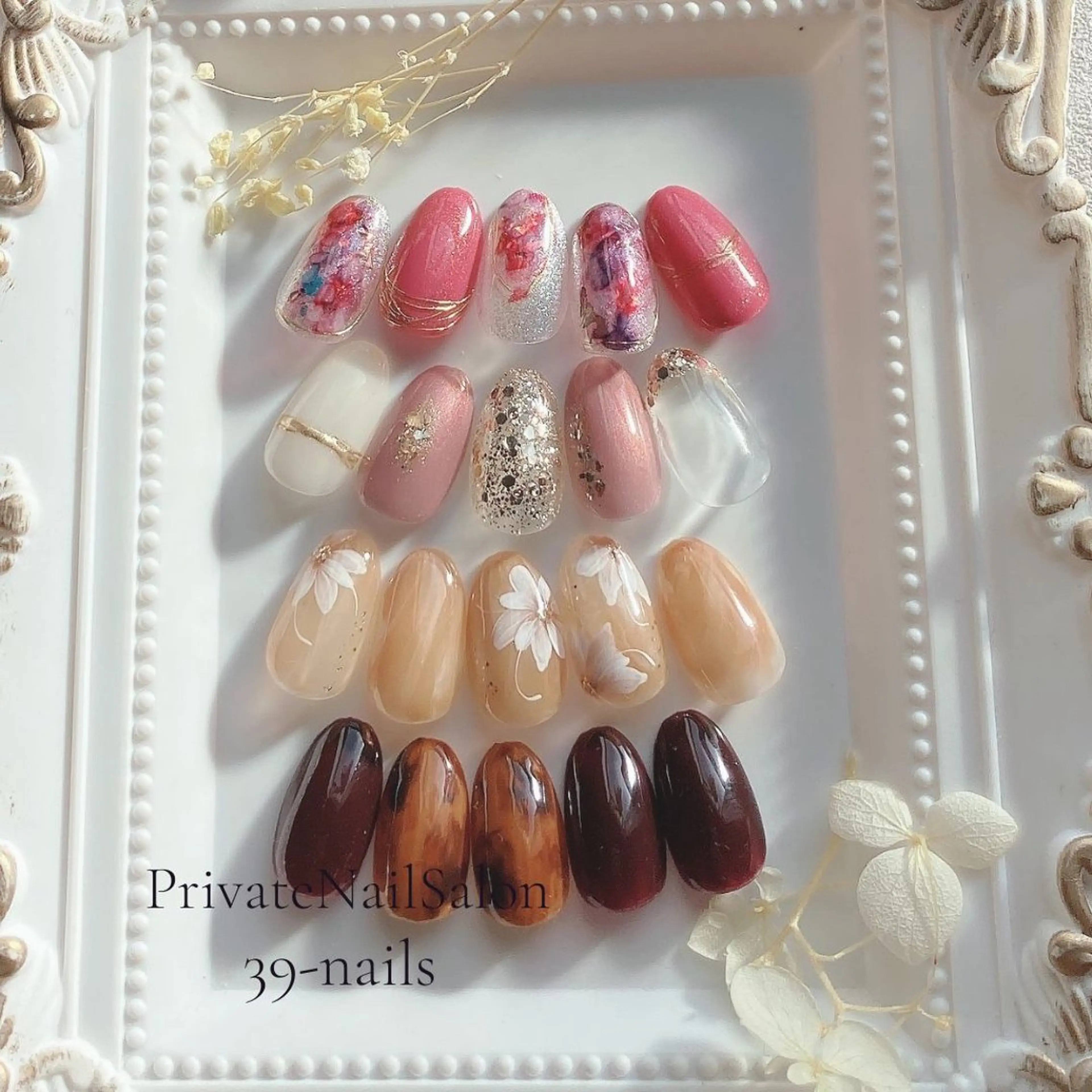 ネイル ニュアンスネイル オフィスネイル ハンドネイル 39-nails EharaMikuのネイルデザイン
