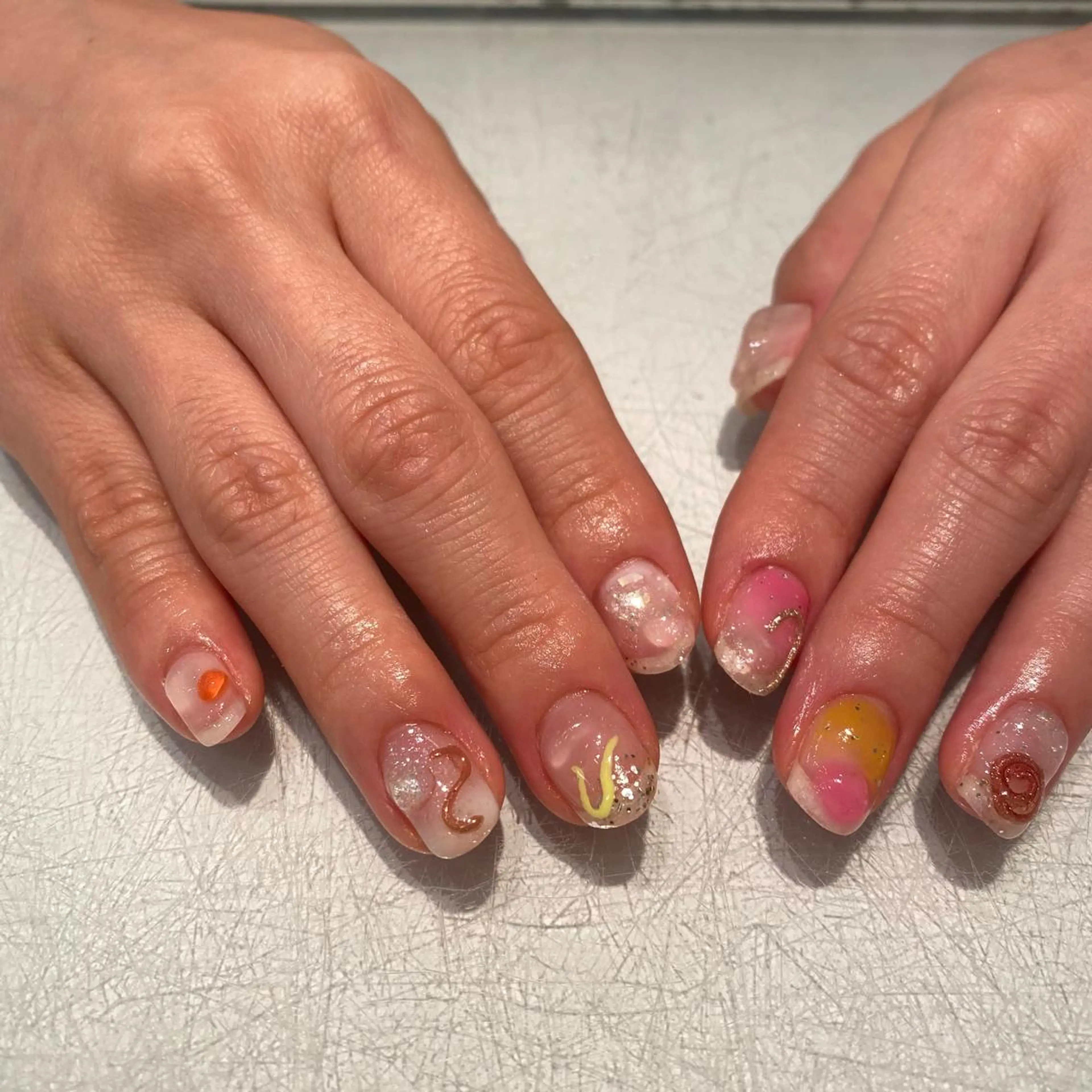 ネイル ハンドネイル 薦田 葵のネイルデザイン