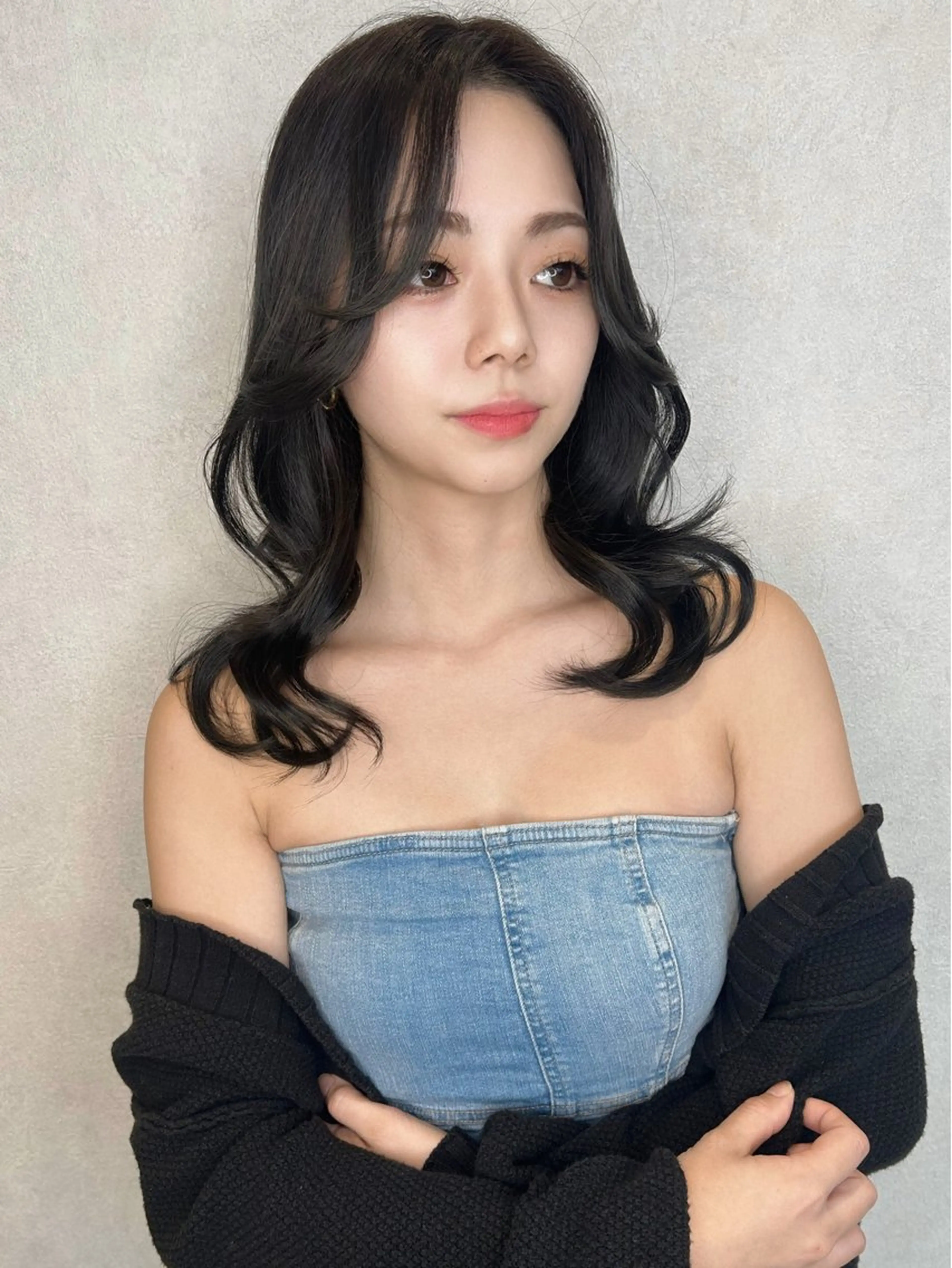 セミロング カラー レイヤーカット 艶髪/モテヘア🎀 MIHOのヘアスタイル