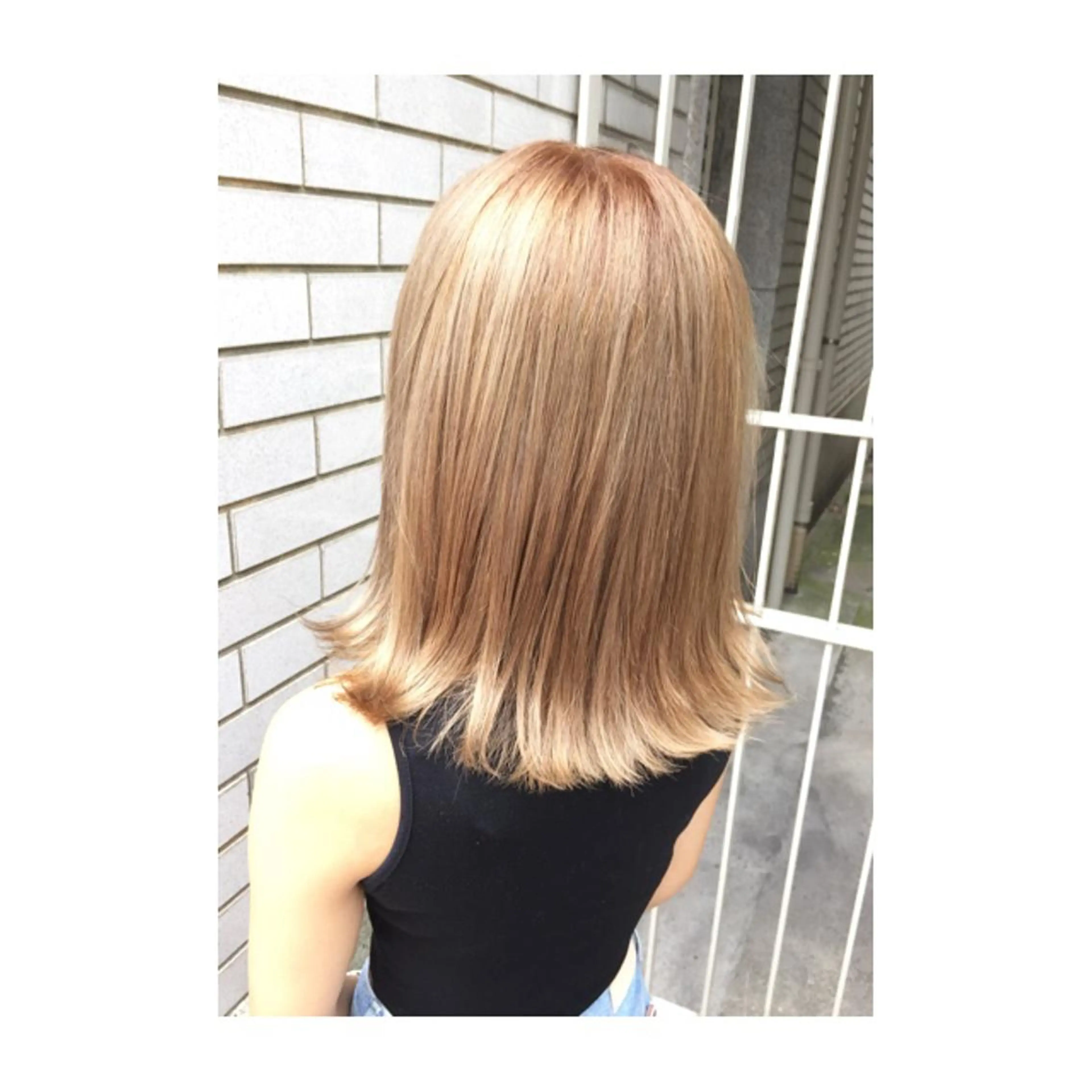 ショート ワンレンボブ ボブ 外国人風カラー ショートが得意✂️ 藤城建太のヘアスタイル