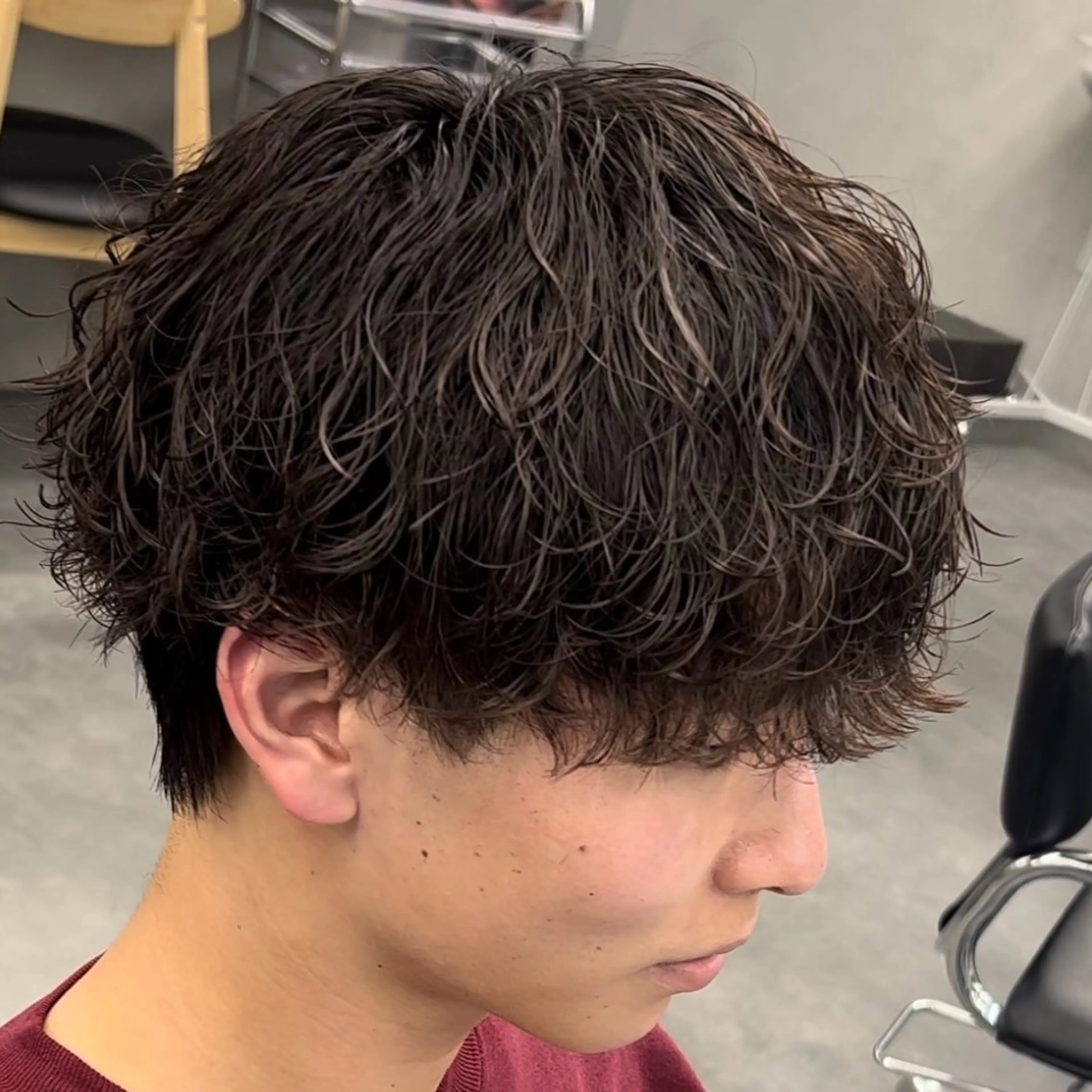 ミディアム パーマ ヘアアレンジ メンズ fifth 石川 凪のヘアスタイル