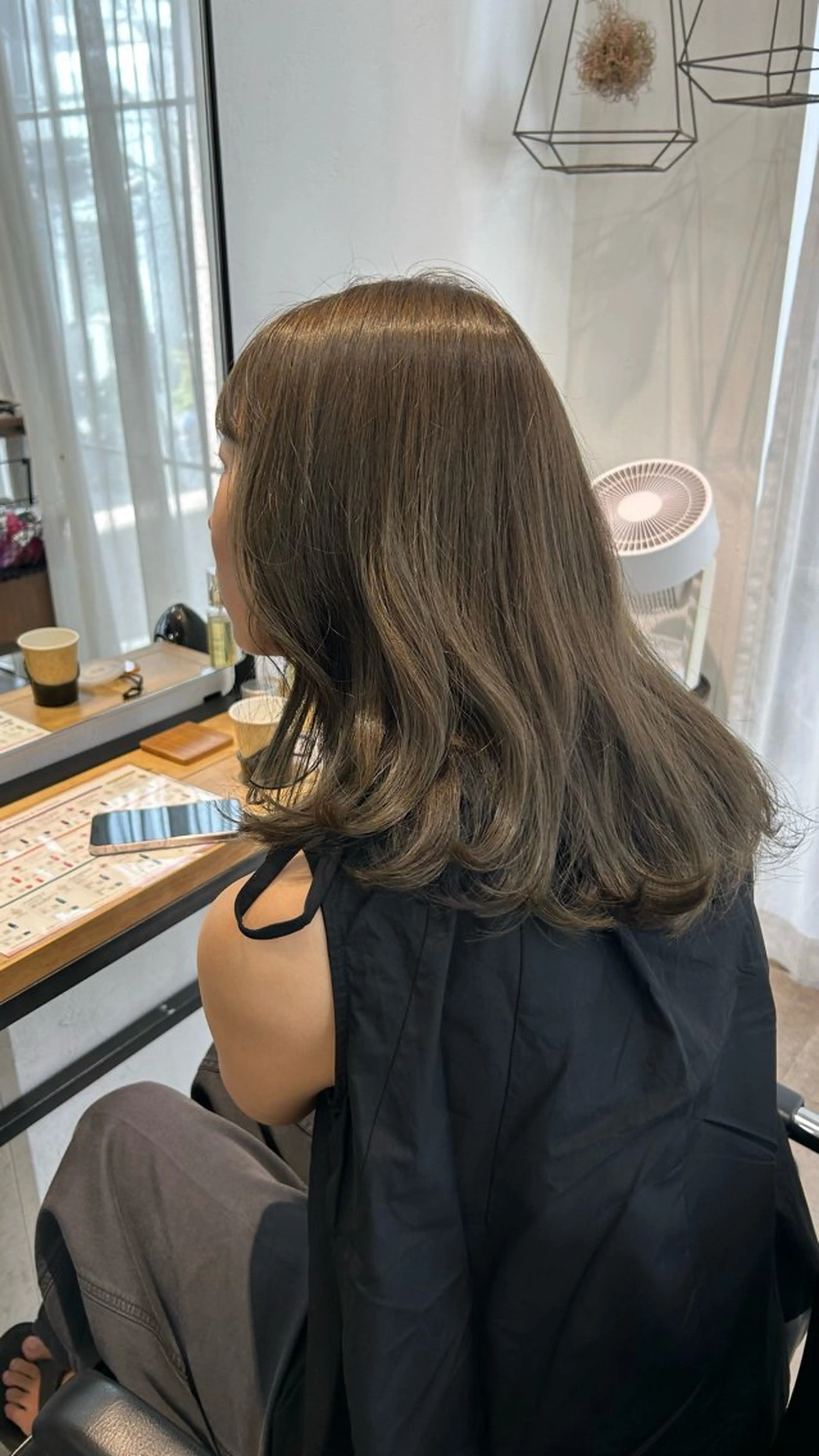 ミディアム カラー カット ヘアカラー トリートメント じゅわっと暖色カラー 🍊Moemiのヘアスタイル