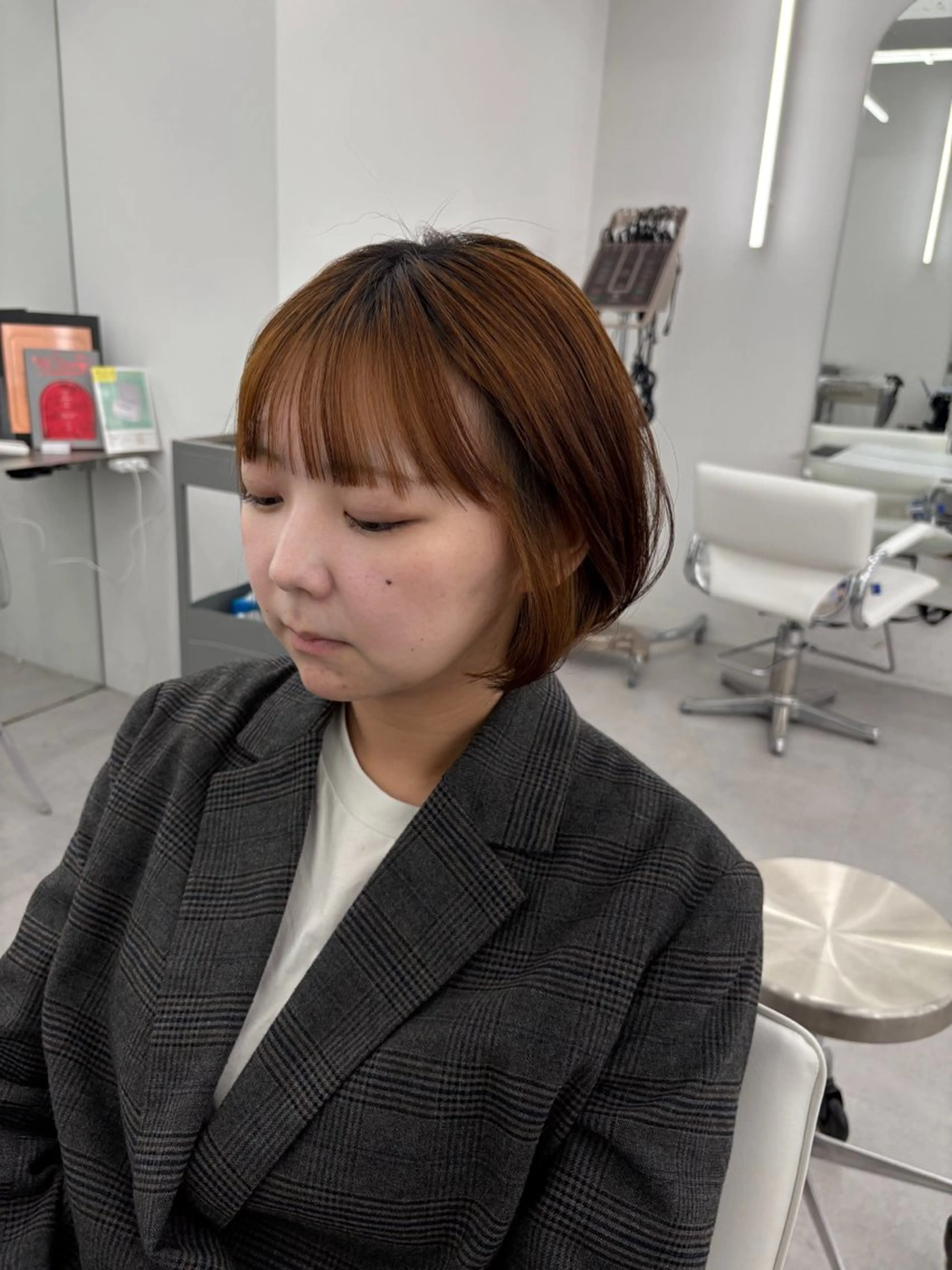 ショート 韓国ヘア/レイヤー/ 顔まわり足立遥奈のヘアスタイル