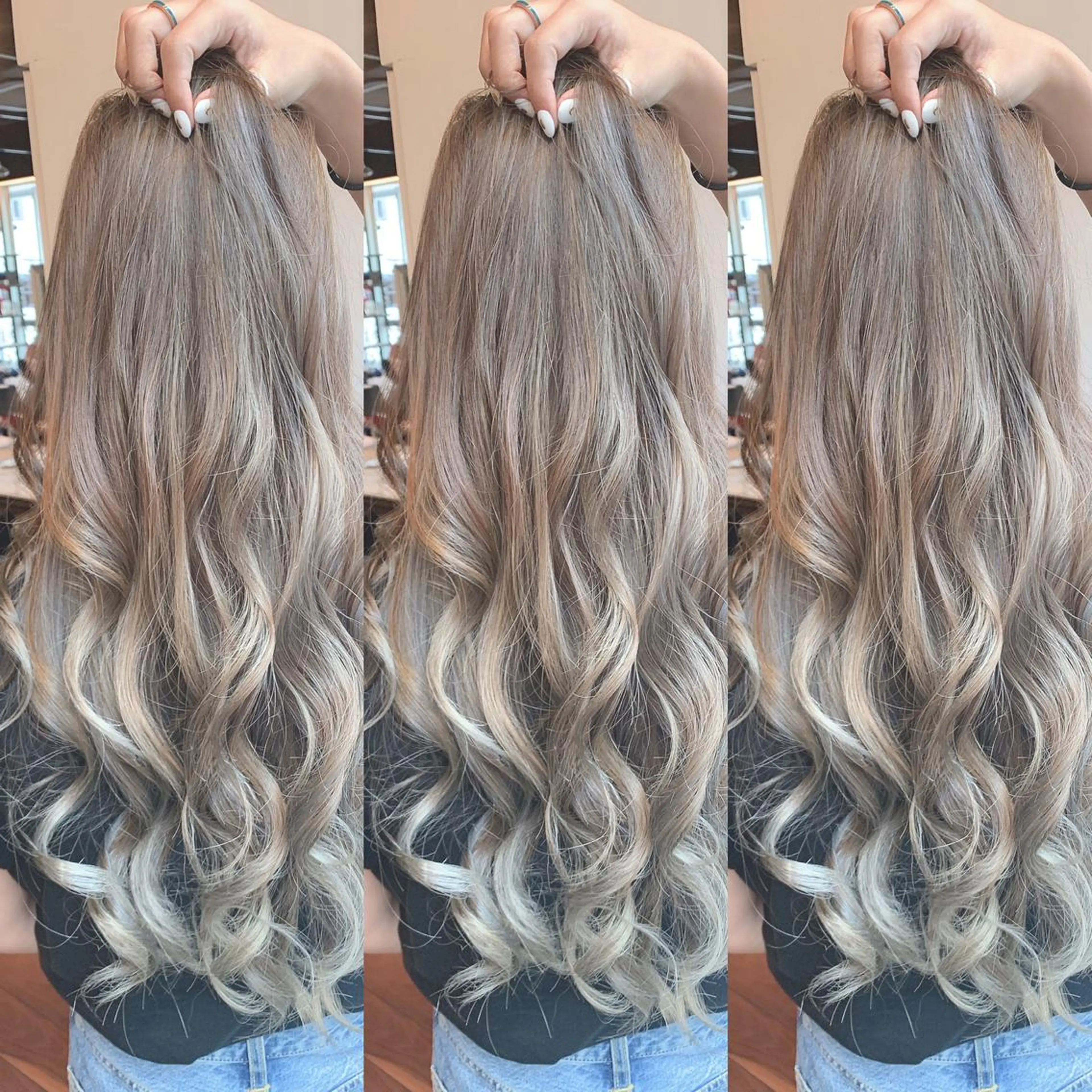 ロング カラー ヘアカラー トリートメント 吉本 yoshimotoのヘアスタイル