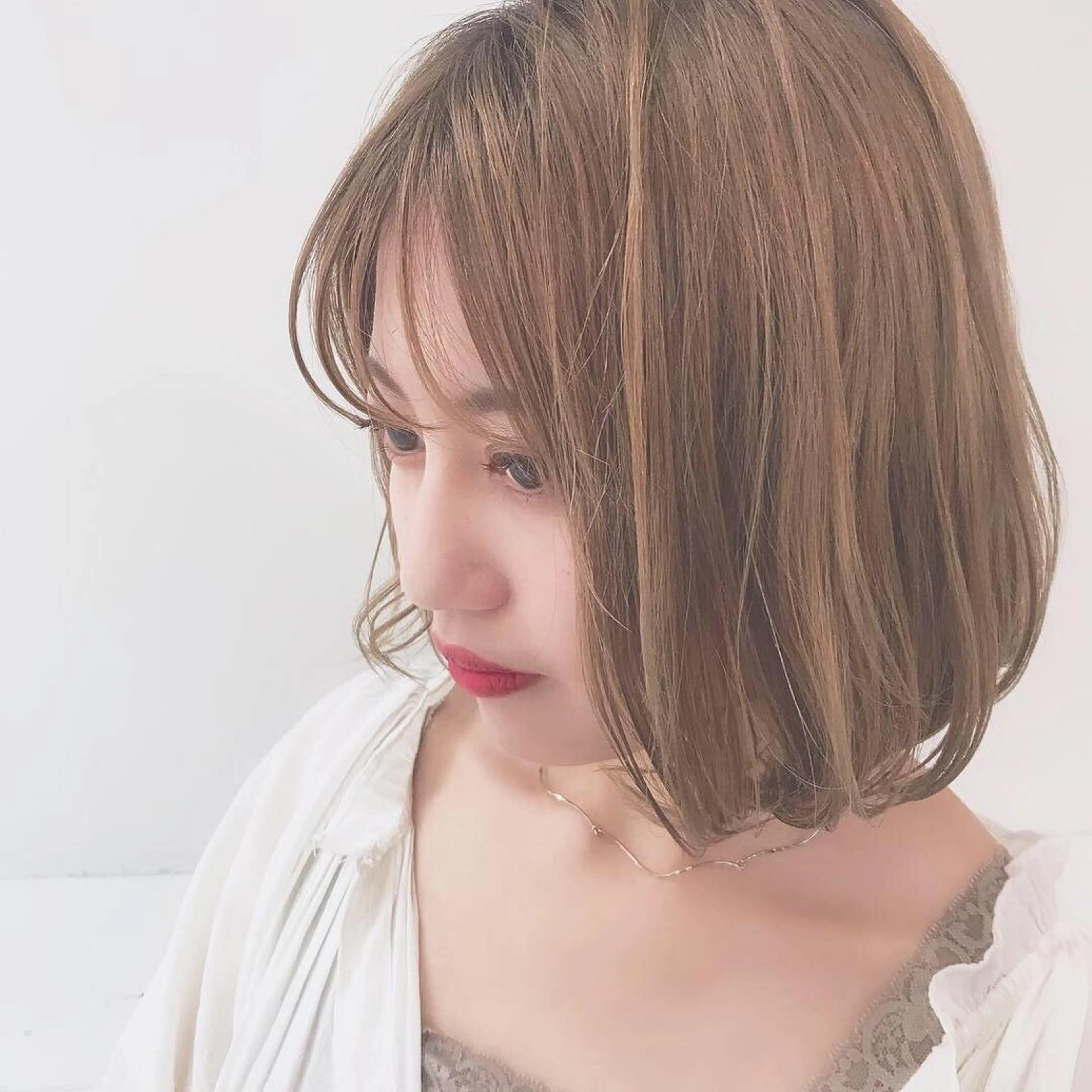 ショート 艶カラー/フェイス レイヤー/たむのヘアスタイル