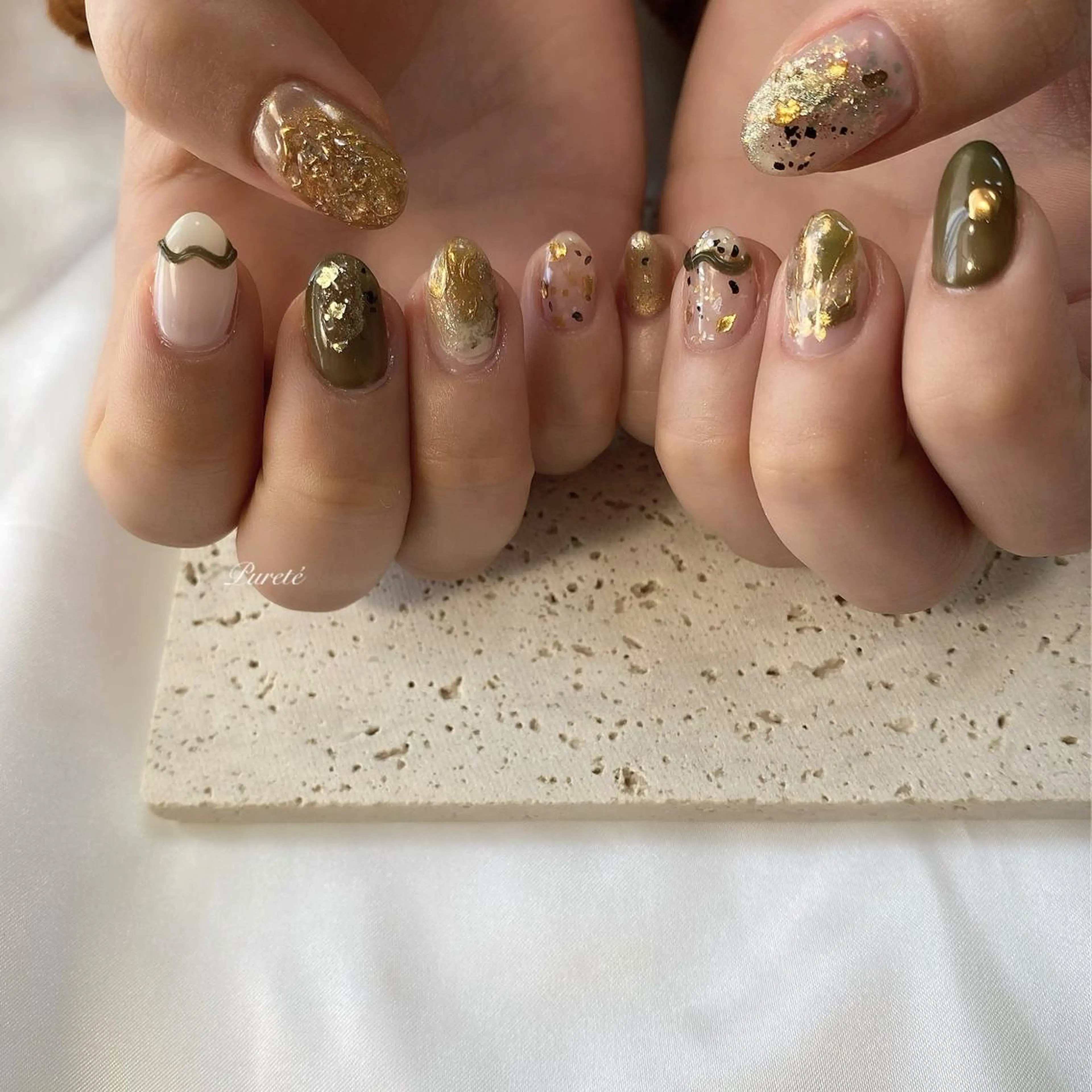 ネイル 冬ネイル クリスマス nailsalon Puretéのネイルデザイン