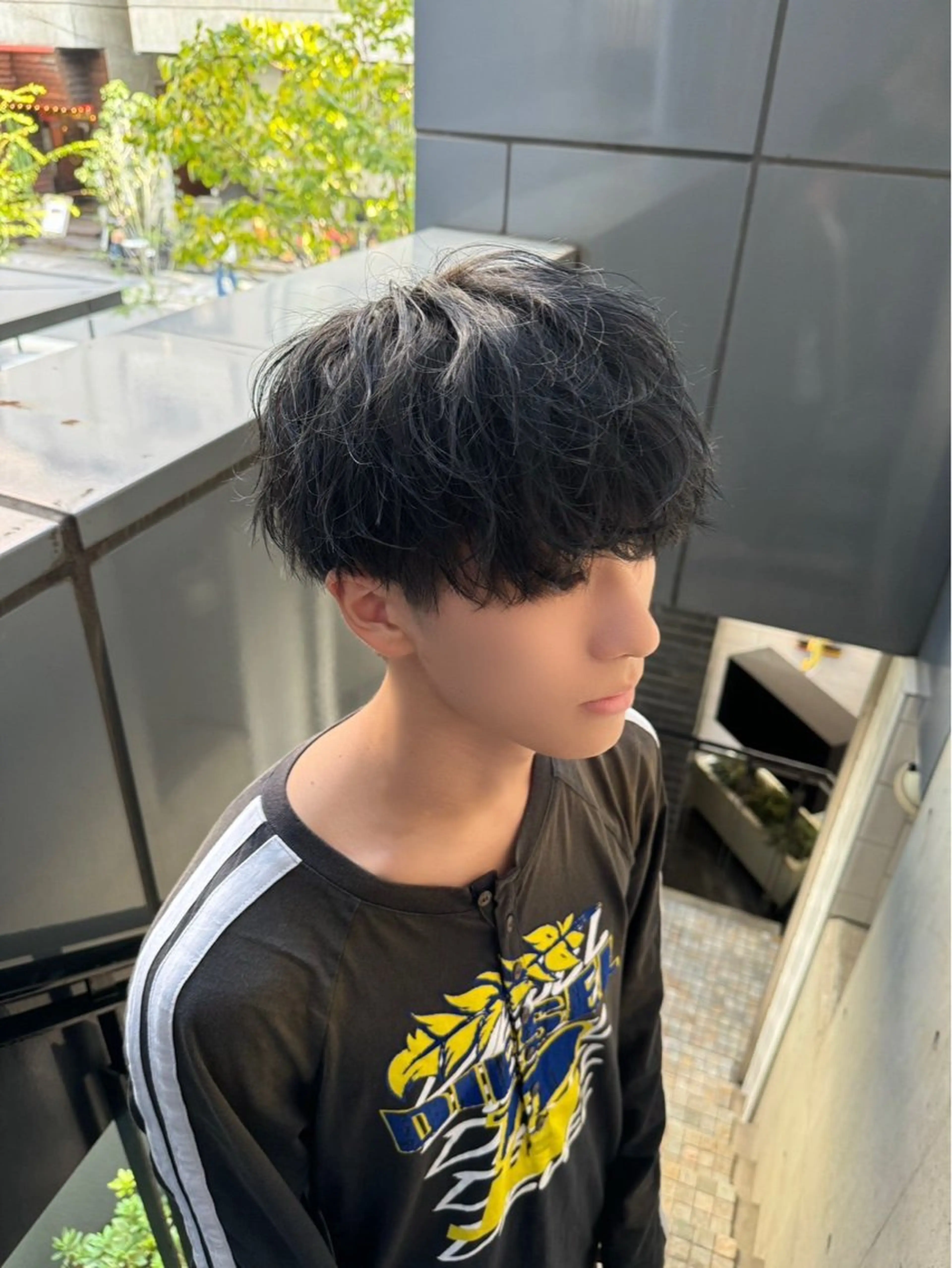 パーマ メンズ カット パーマ 河野 悠のヘアスタイル