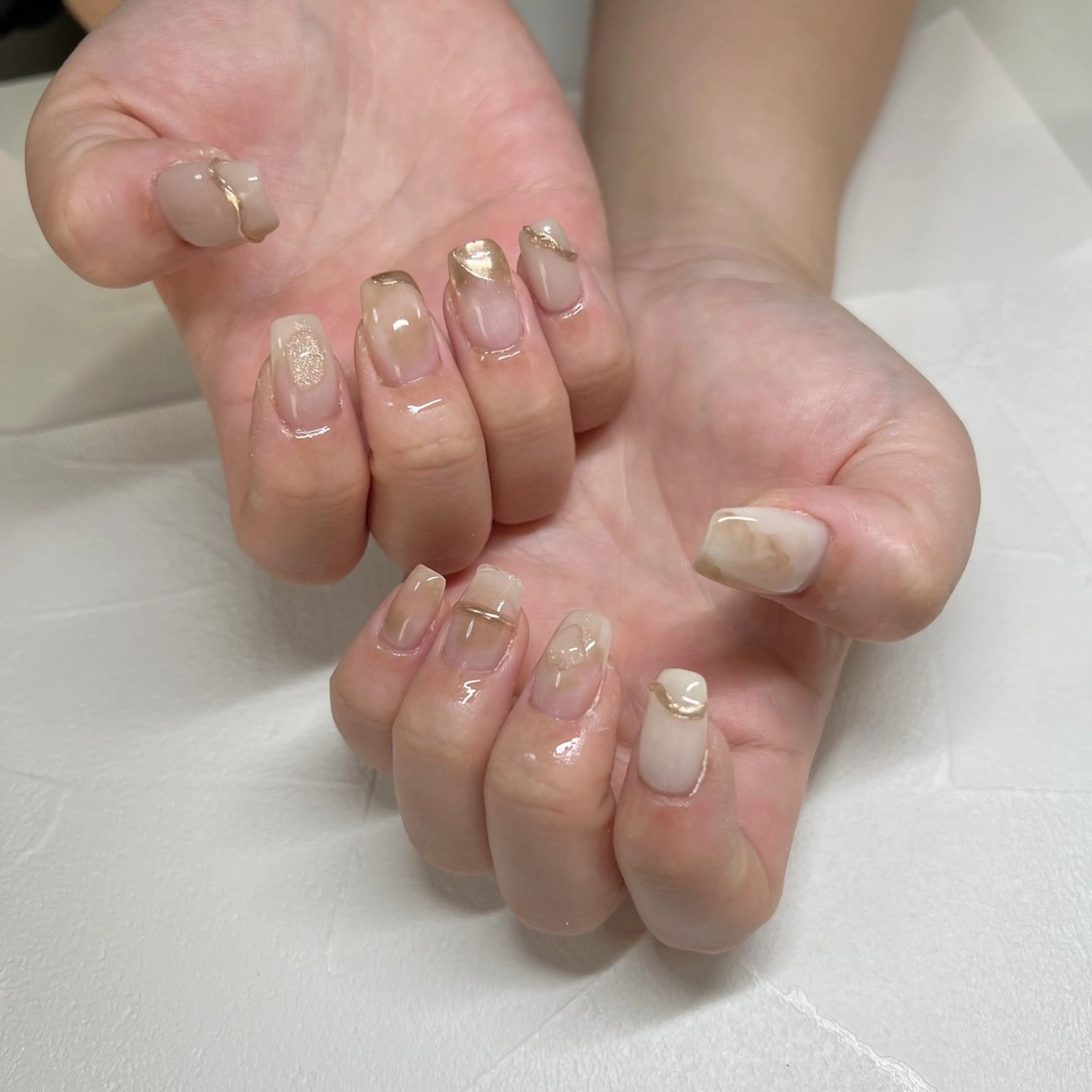 ネイル ニュアンスネイル ハンドネイル 川端 京香のネイルデザイン