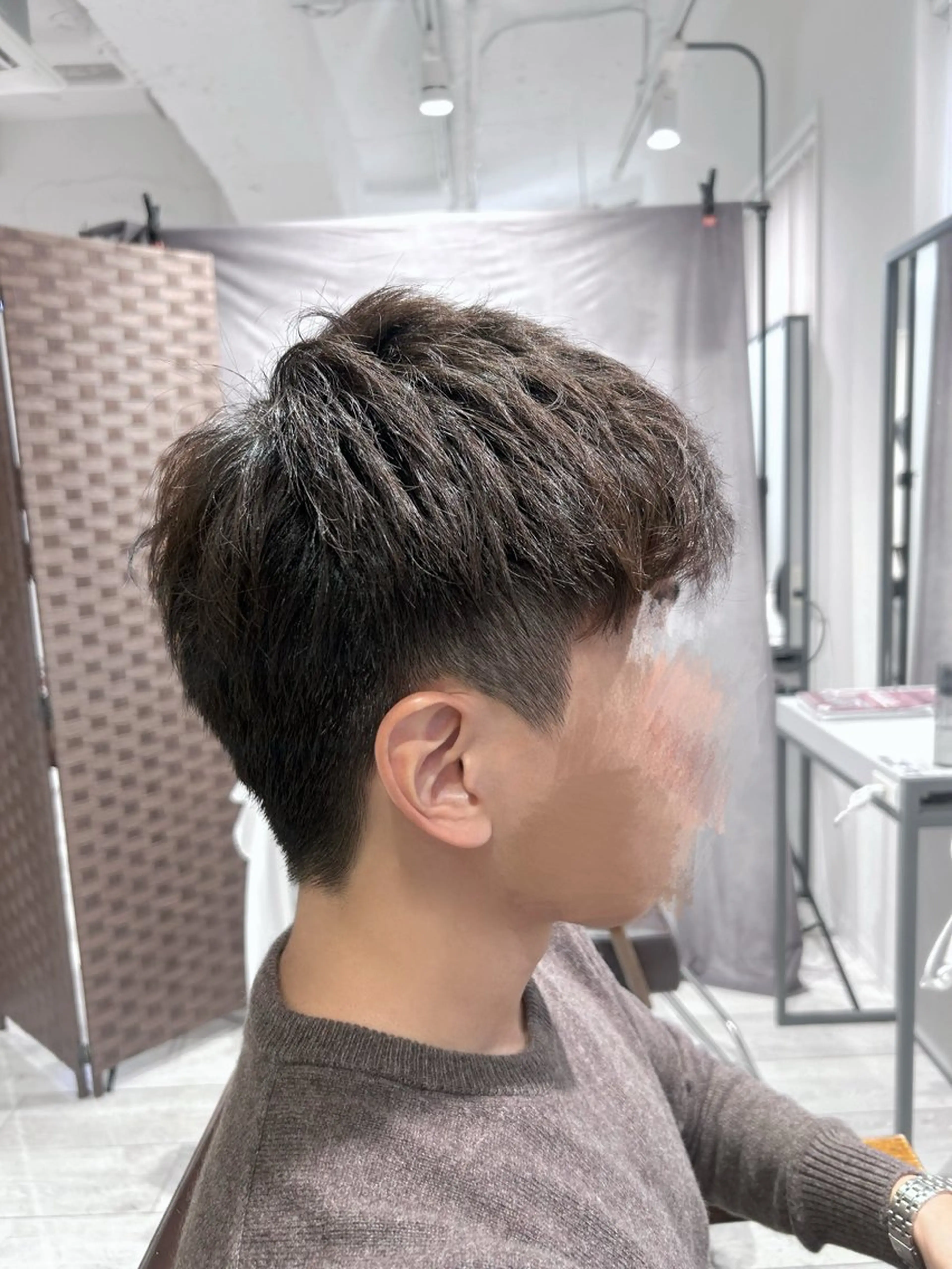 メンズ ワンカラー/レイヤー 🩷モエのヘアスタイル