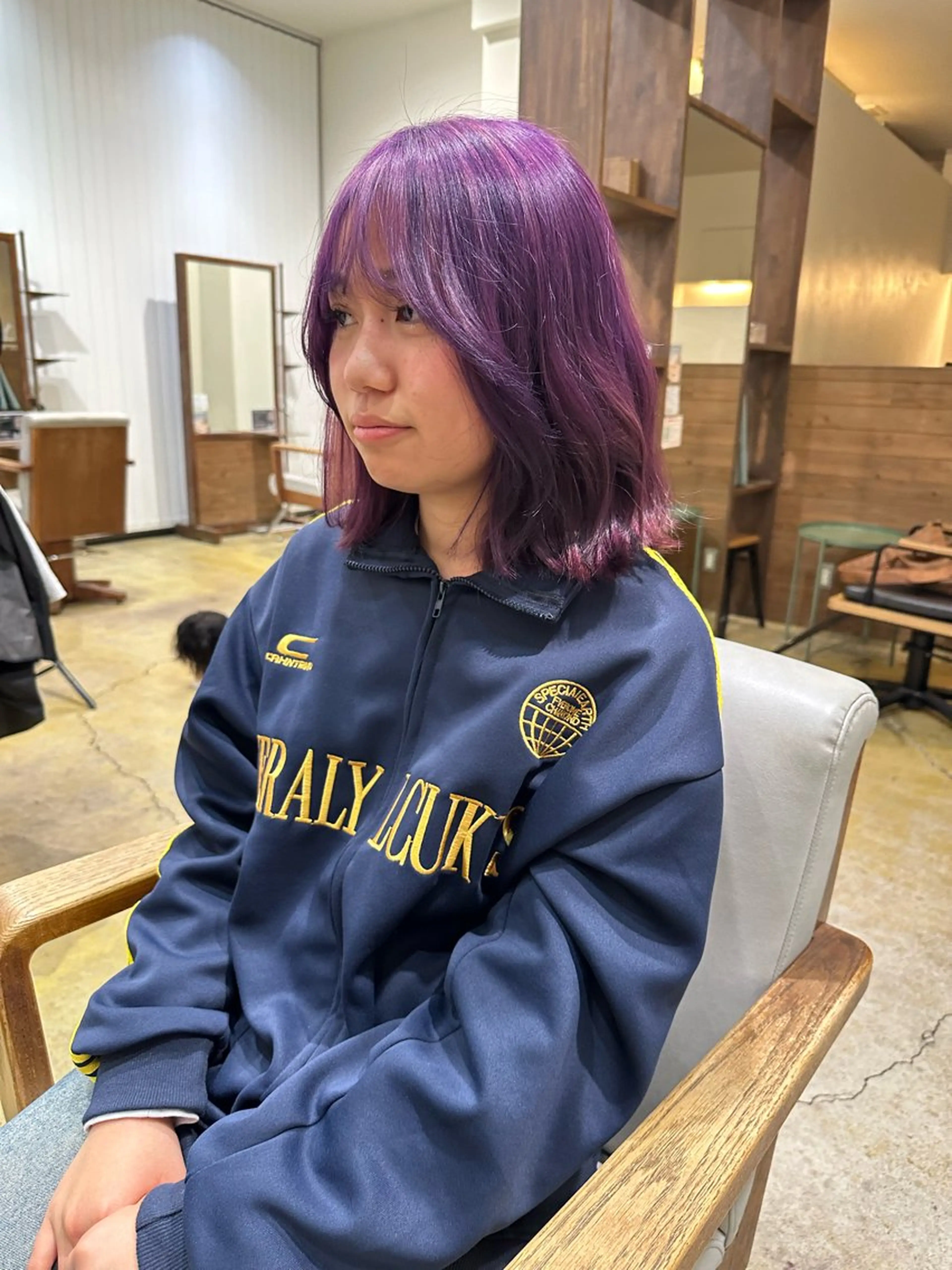 ミディアム カラー ✨髪質改善/ 縮毛矯正✨ケント🌳のヘアスタイル