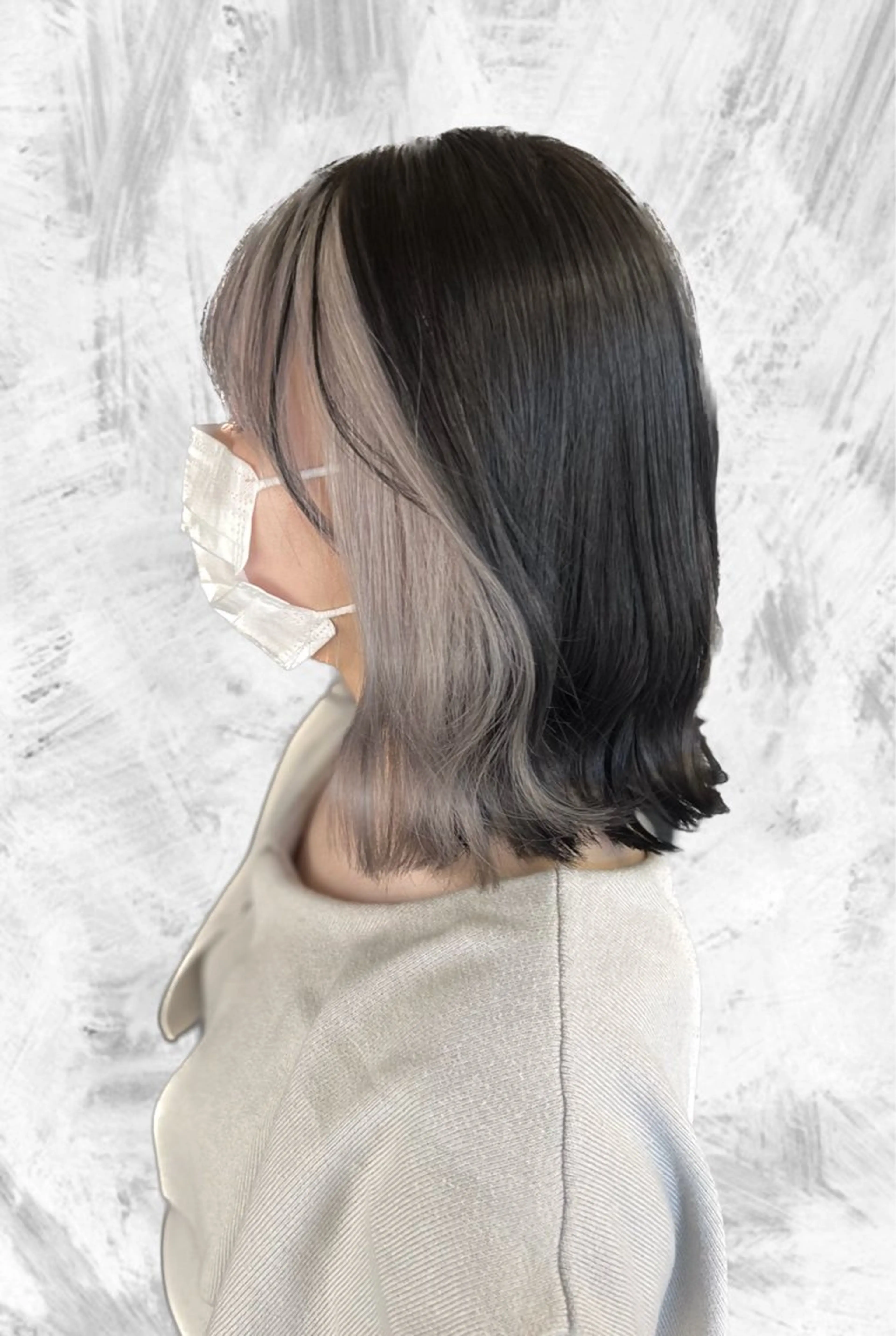 カット＋インナーカラー＋クオルシアカラーの写真