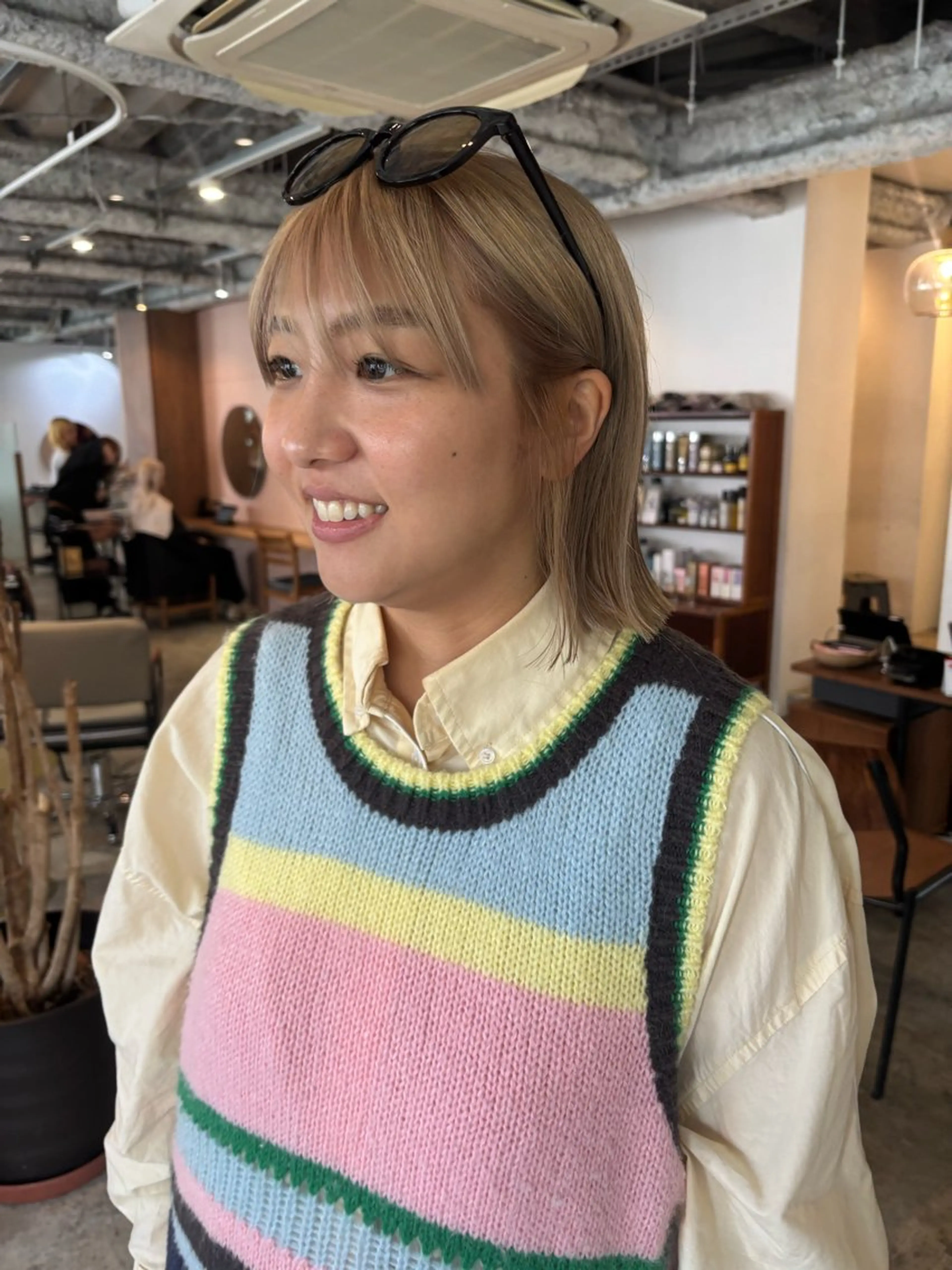 ショート カラー ヘアカラー トリートメント Hayashi Shioriのヘアスタイル