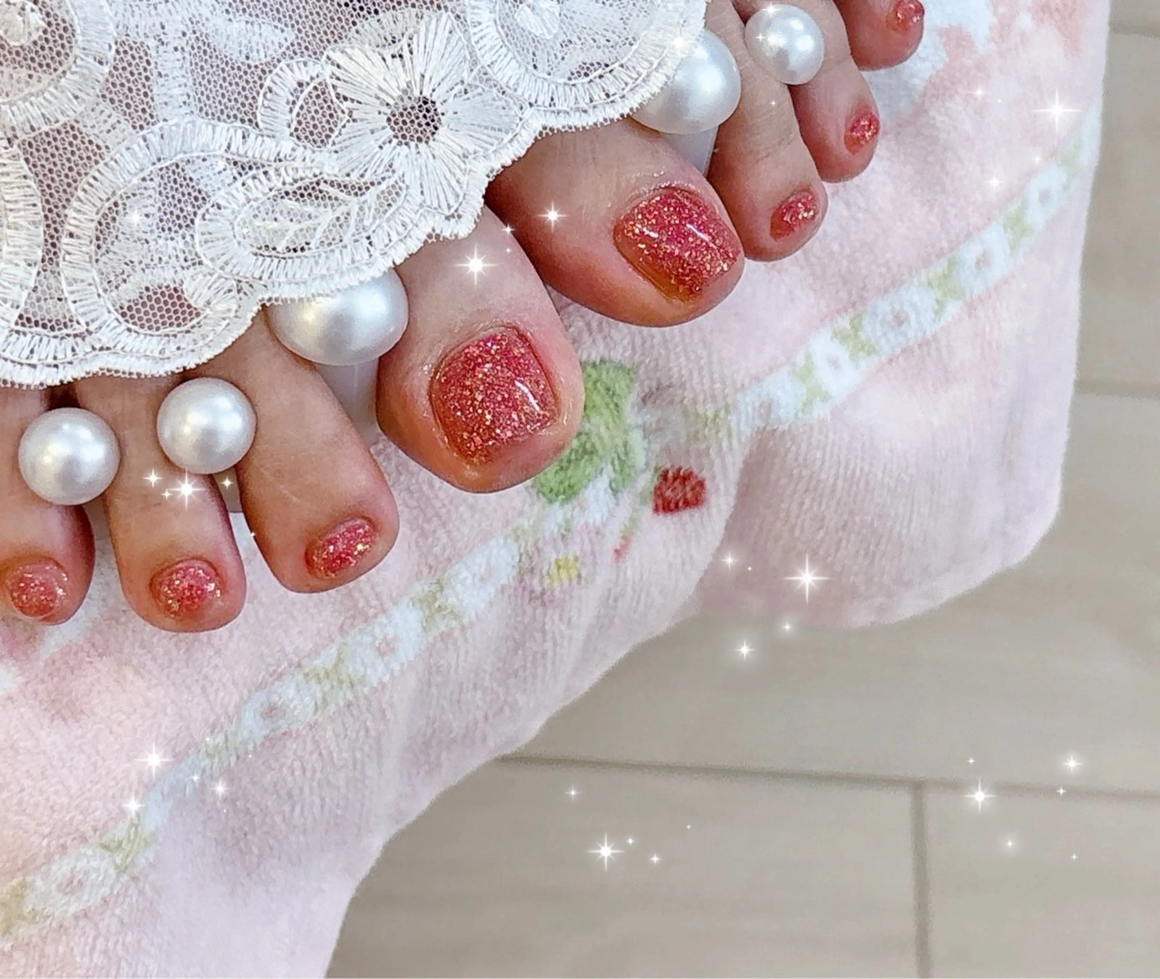 ネイル フラッシュネイル フットネイル FLARE NAIL フレアネイルのネイルデザイン