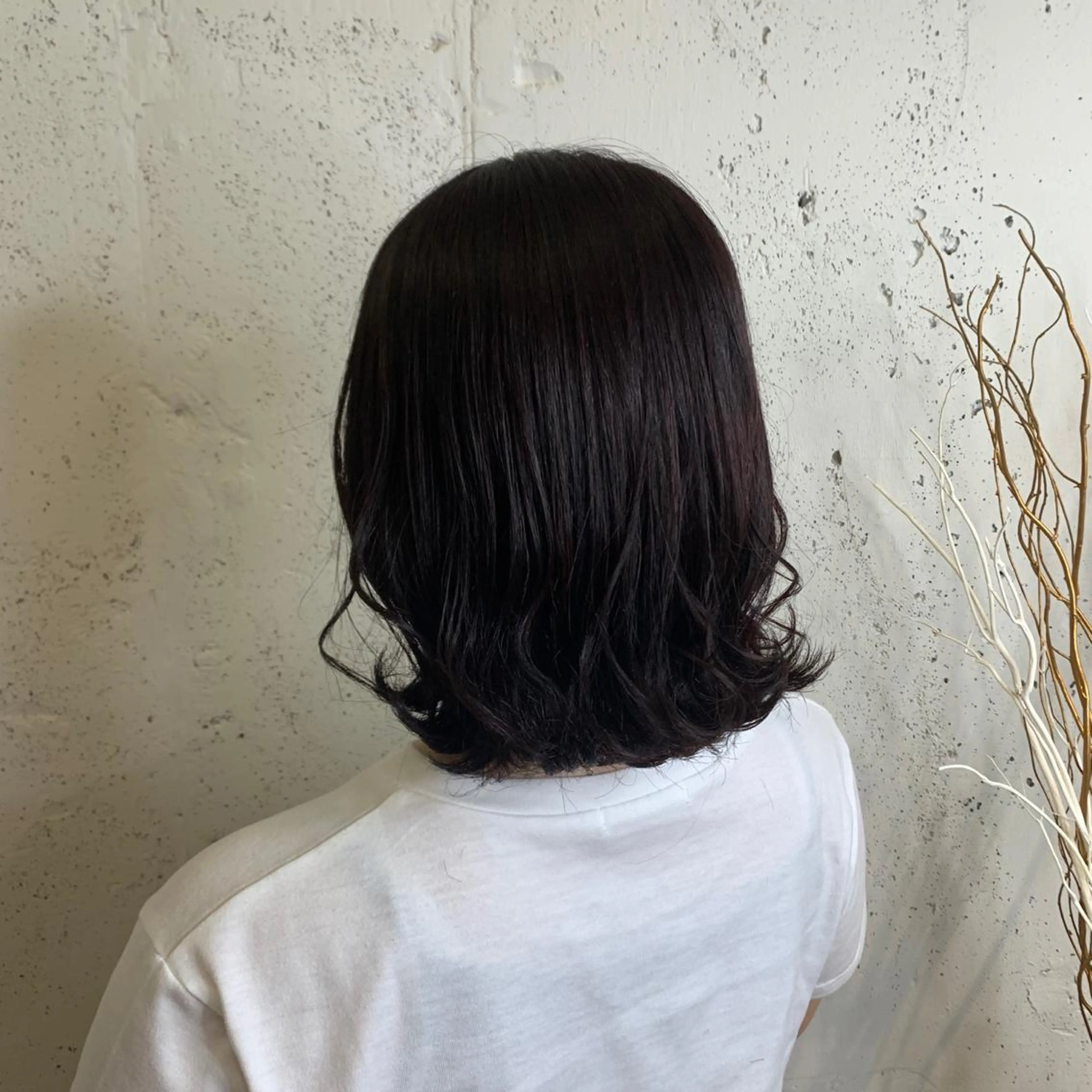 ミディアム カラー パーマ ヘアアレンジ マツエク・マツパ ボブ/レイヤー/ nanamiのヘアスタイル