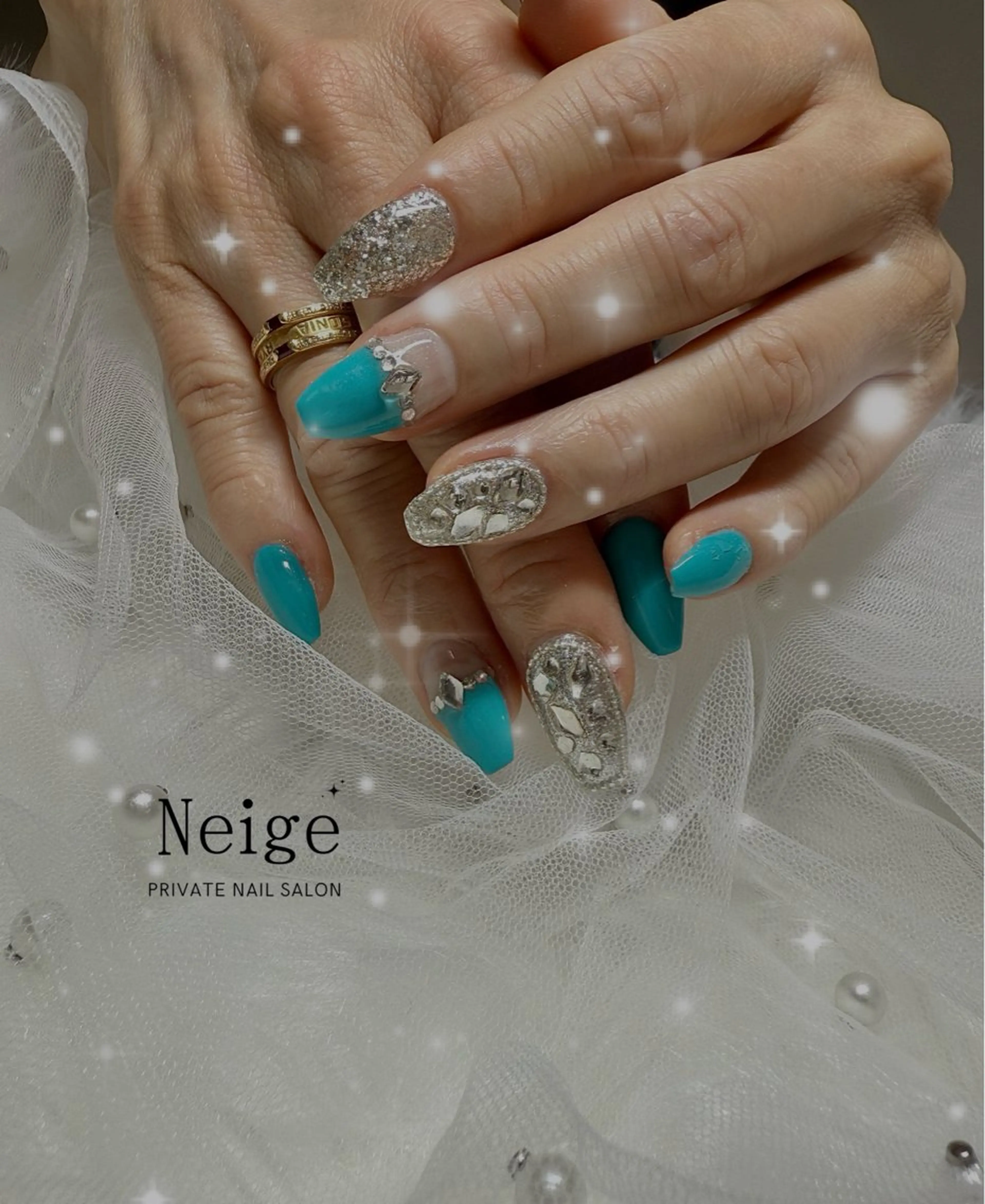 ネイル ハンドネイル Neige‪𓂃ai ＊梅津 / 松尾のネイルデザイン