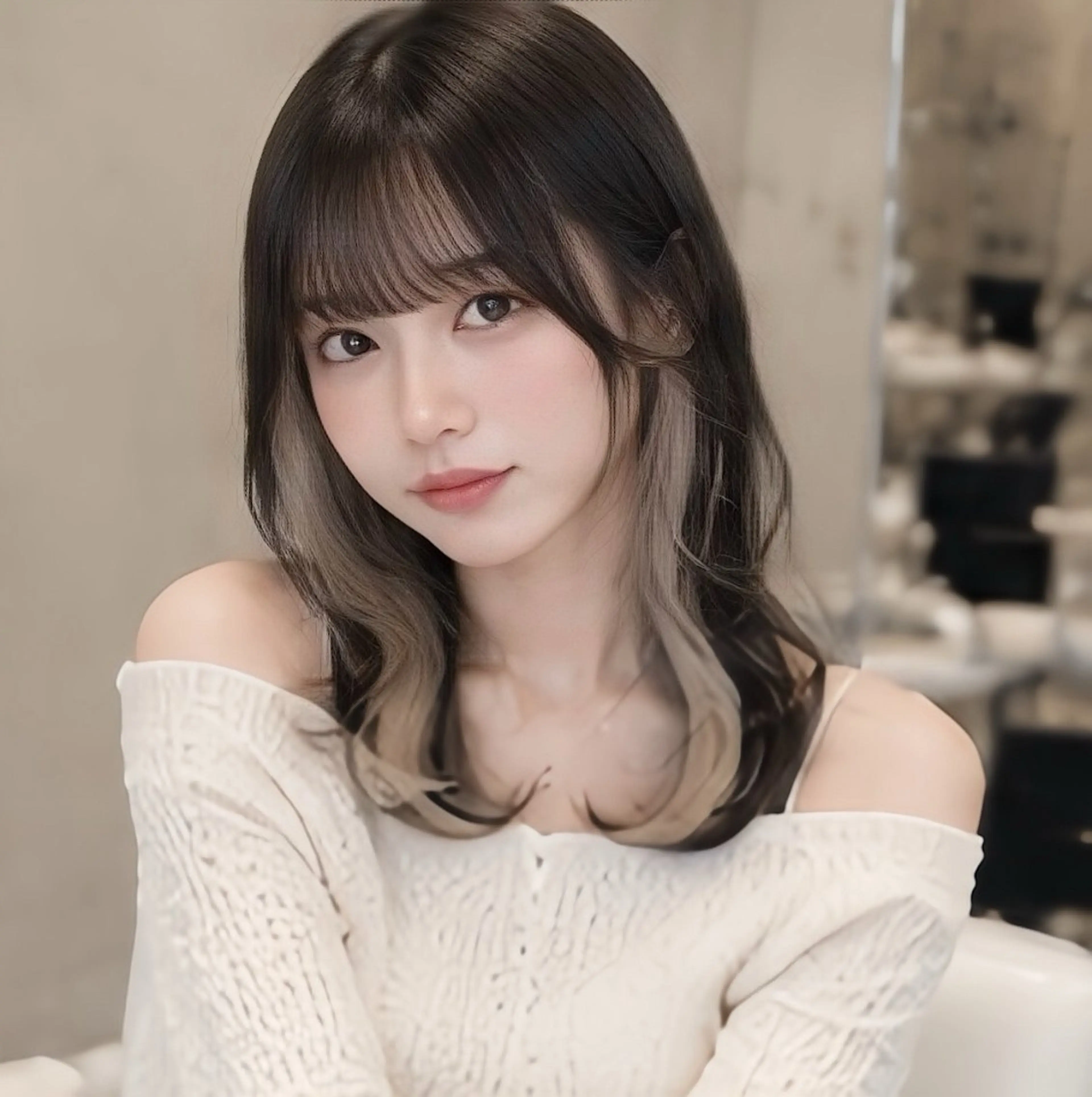 セミロング カラー カット ヘアカラー 池袋/レイヤー/ ボブ/矯正/おばかんのヘアスタイル
